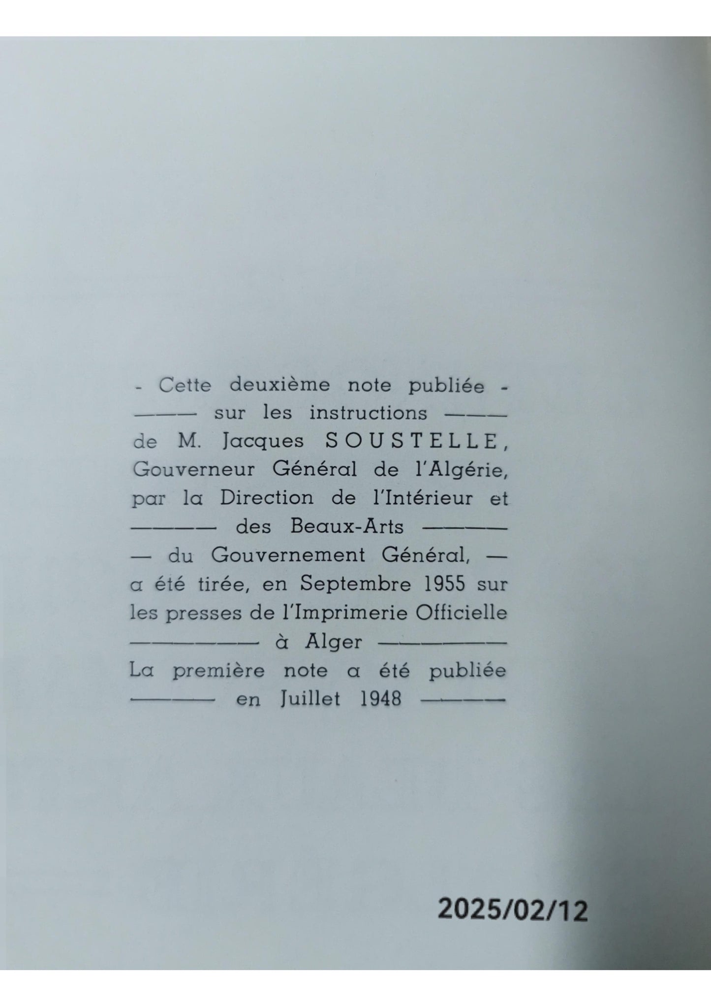 Deuxième note sur l'ethnographie en Algérie