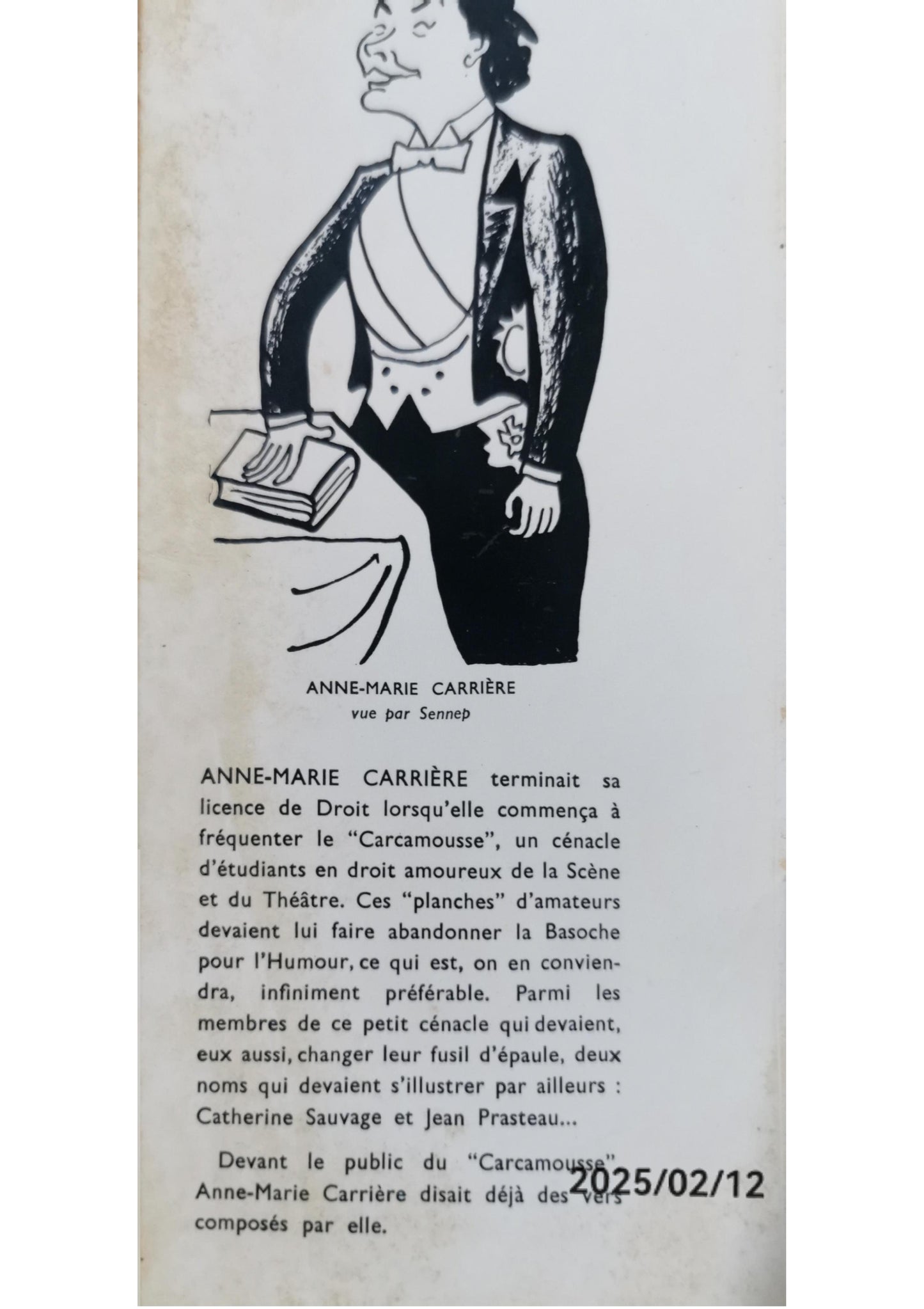 Dictionnaire des hommes Relié – 1 janvier 1962 de CarriÃ¨re Anne-Marie (Auteur)