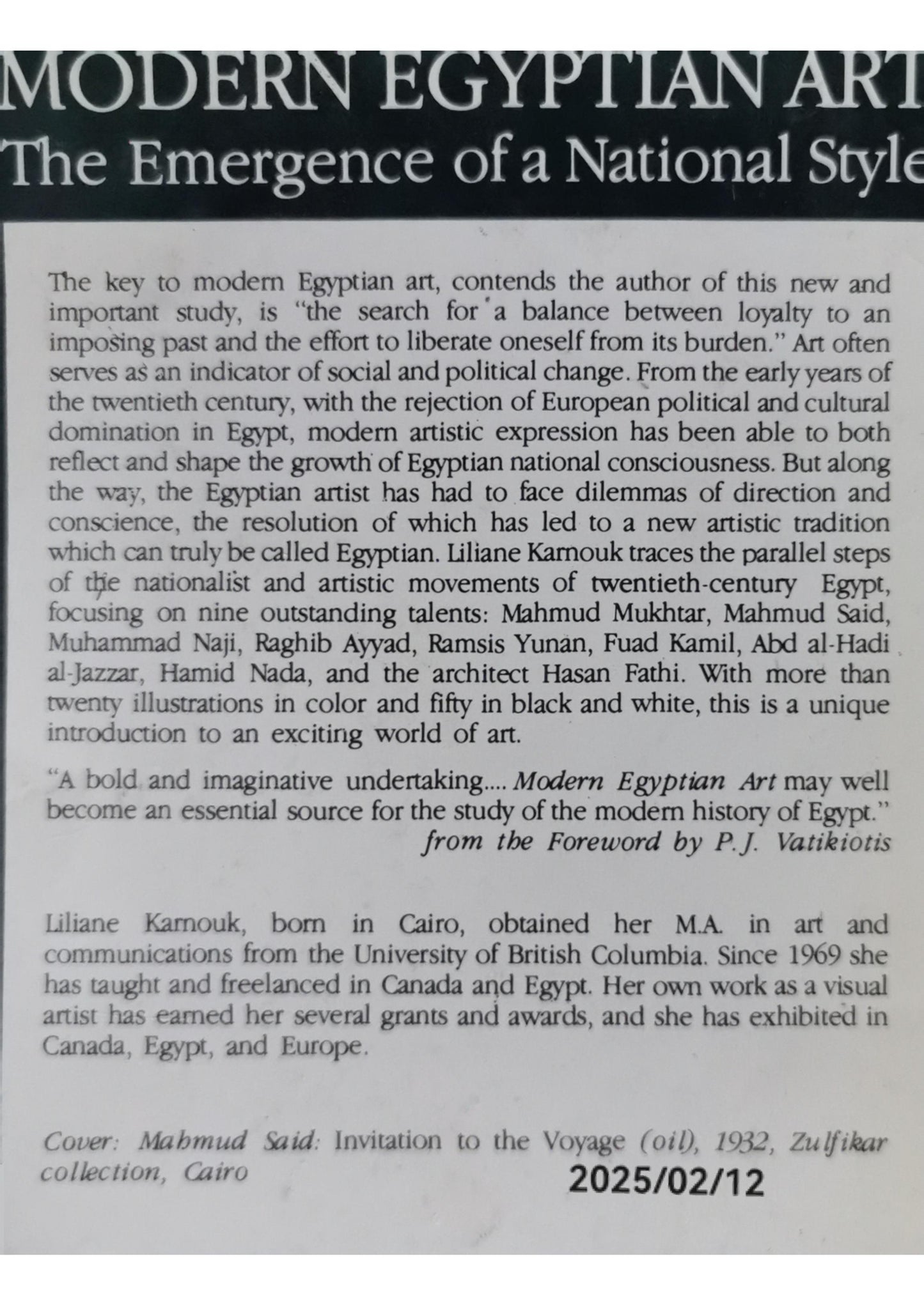 Modern Egyptian Art: The Emergence of a National Style Paperback – January 1, 1988 by Liliane Karnouk (Author)