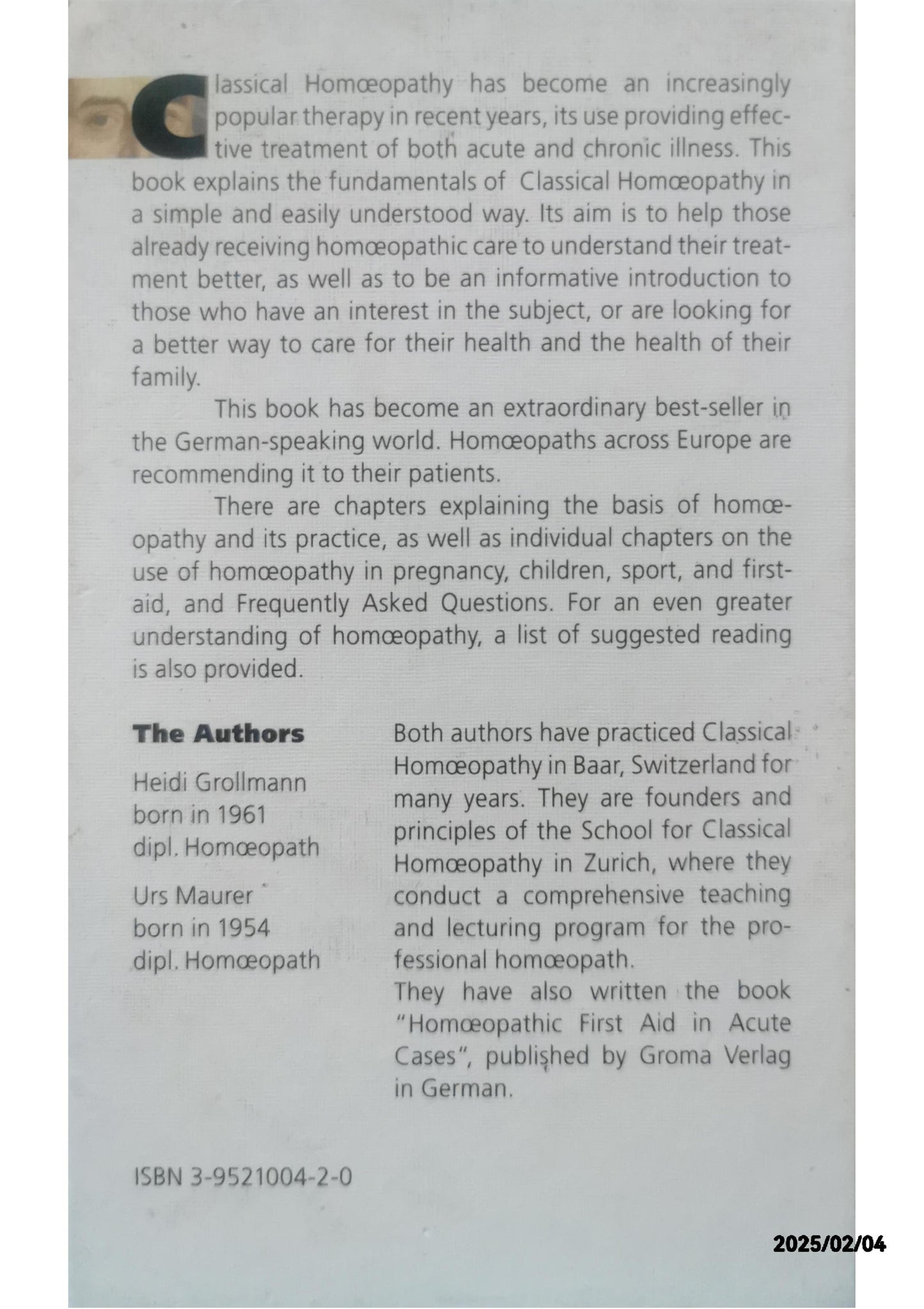 Understanding Classical Homeopathy Paperback – Import, December 23, 2019 by Heidi Grollmann (Author), Urs Maurer (Author)