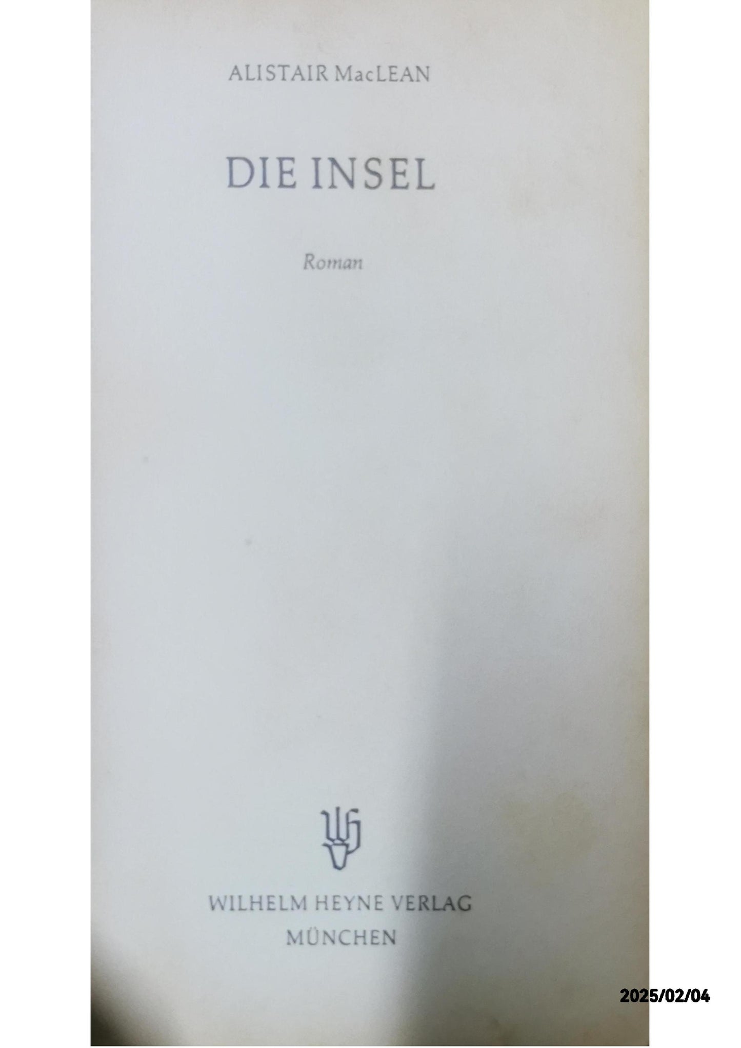 Die Insel. Paperback – January 1, 4321 German Edition  by Alistair MacLean (Author)