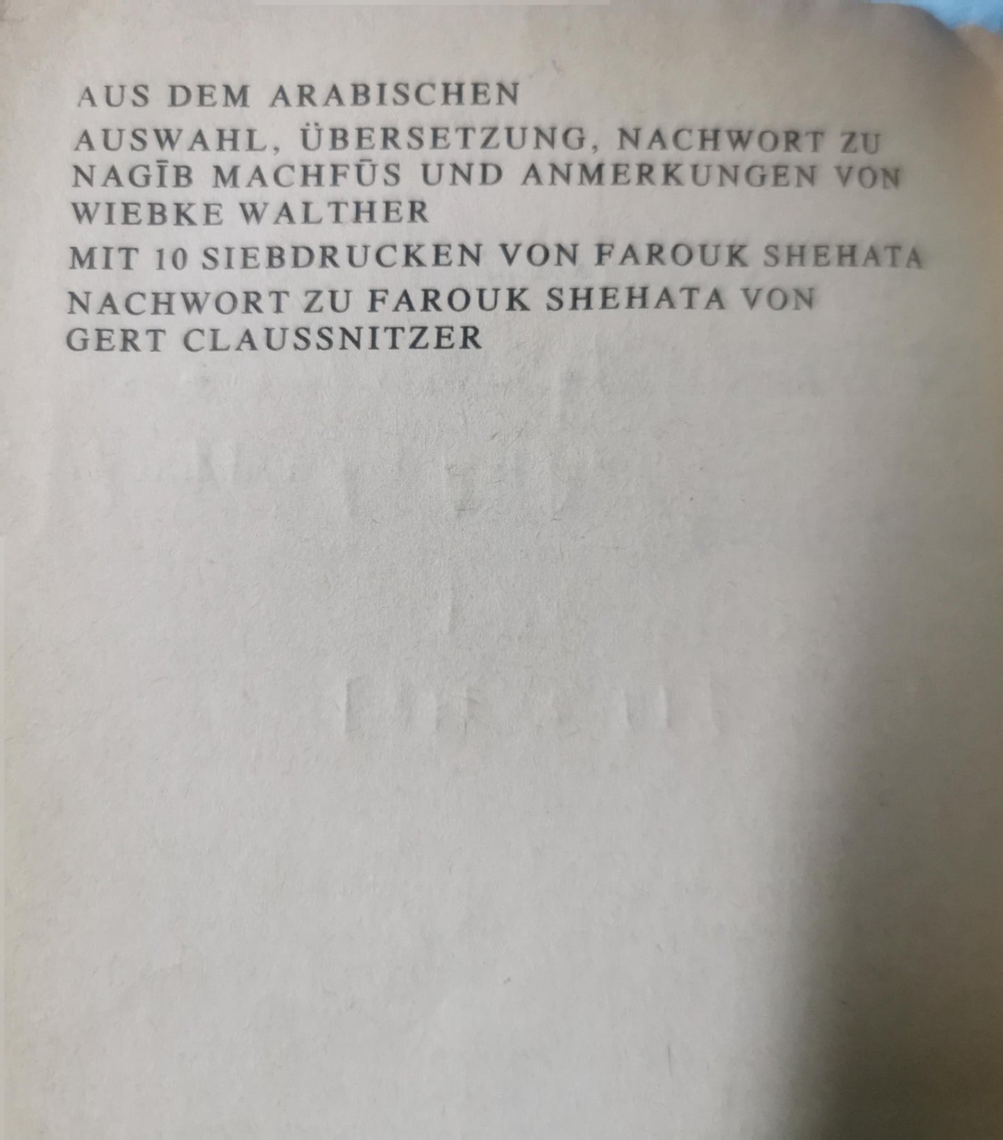 Die Moschee in der Gasse. Erzählungen (Reclams Universal-Bibliothek, 746) - Softcover Naguib Mahfouz