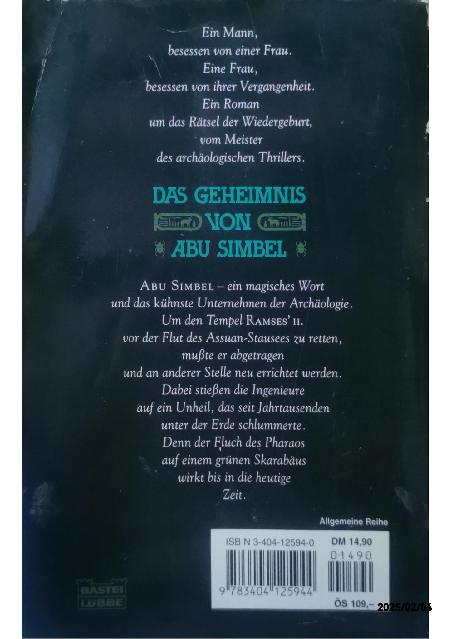 Der grüne Skarabäus: Roman. (Allgemeine Reihe. Bastei Lübbe Taschenbücher) Paperback – 15 Jun. 1998 by Philipp Vandenberg (Autor)