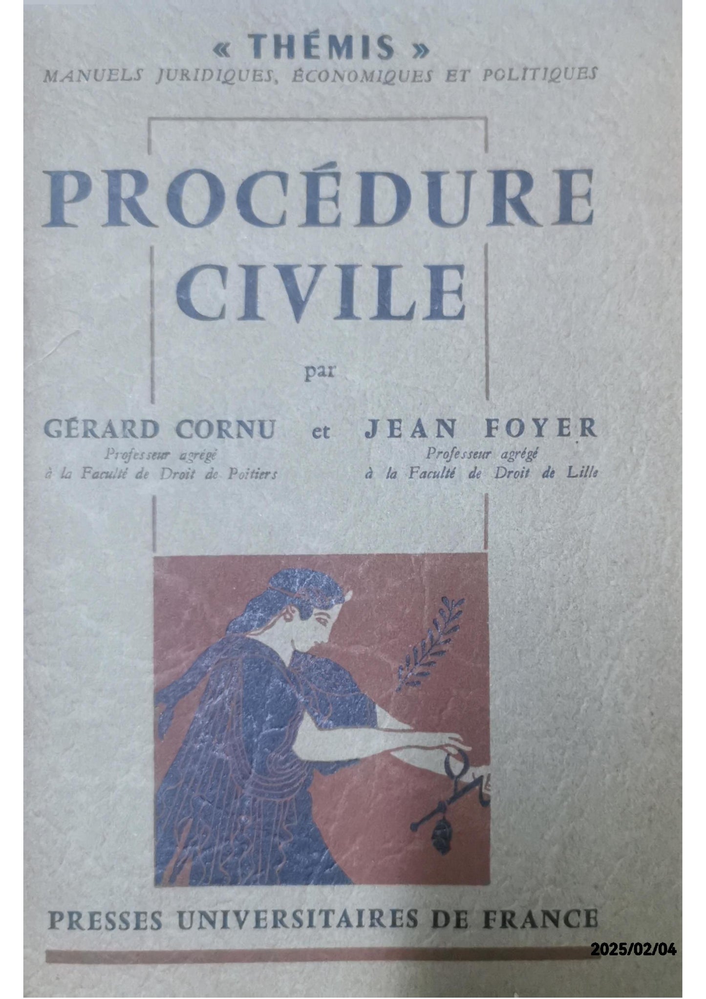 Procédure civile by Gérard Cornu and Jean Foyer, published in 1958