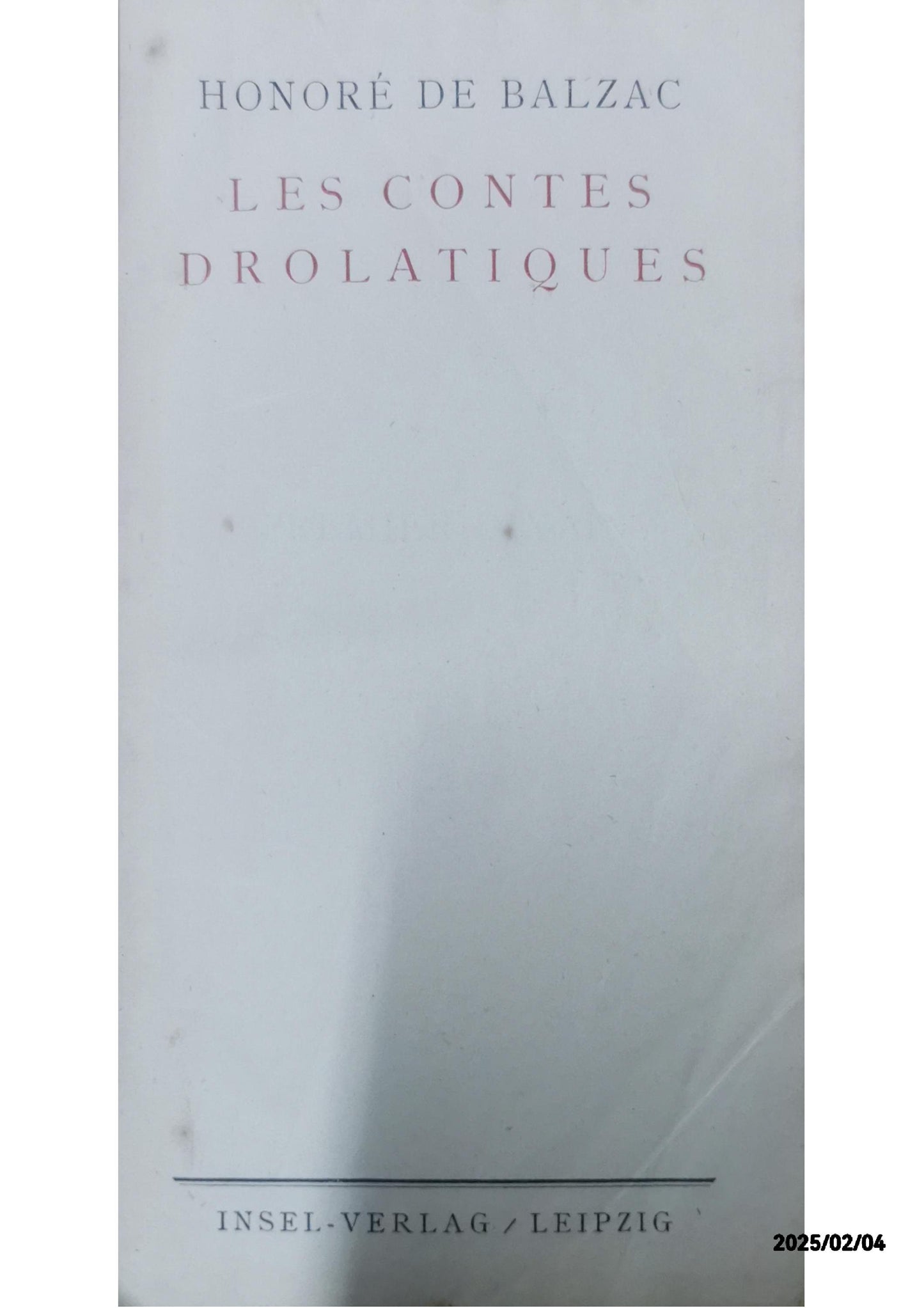 Les Cent contes drolatiques - premier dixain is Balzac's first collection of ribald short stories inspired by Rabelais