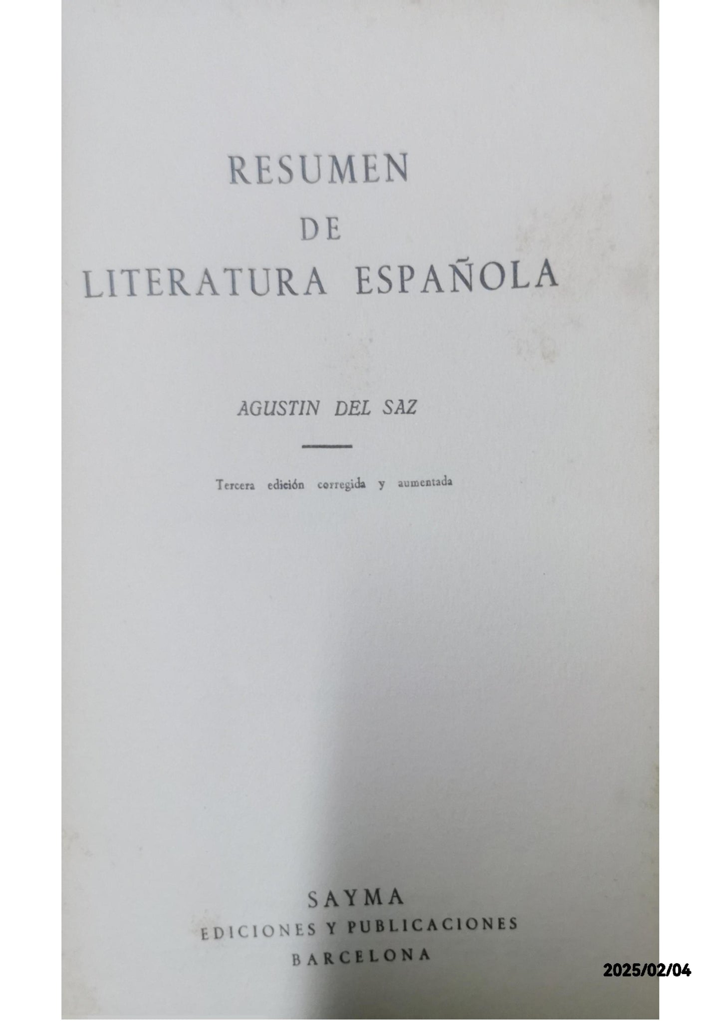 Resumen de literatura española