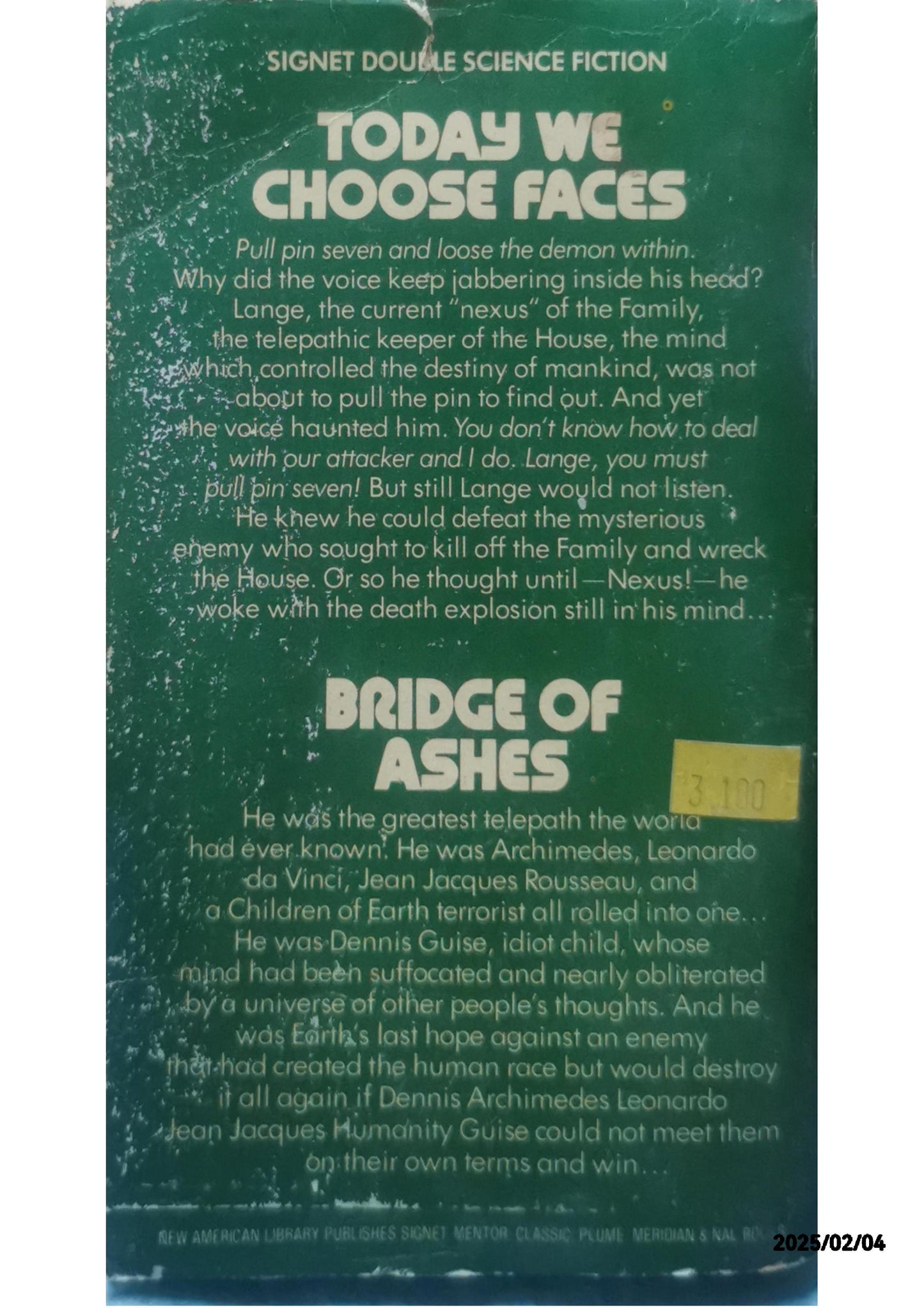 Today We Choose Faces Paperback – Import, January 1, 1976 by Roger Zelazny (Author)