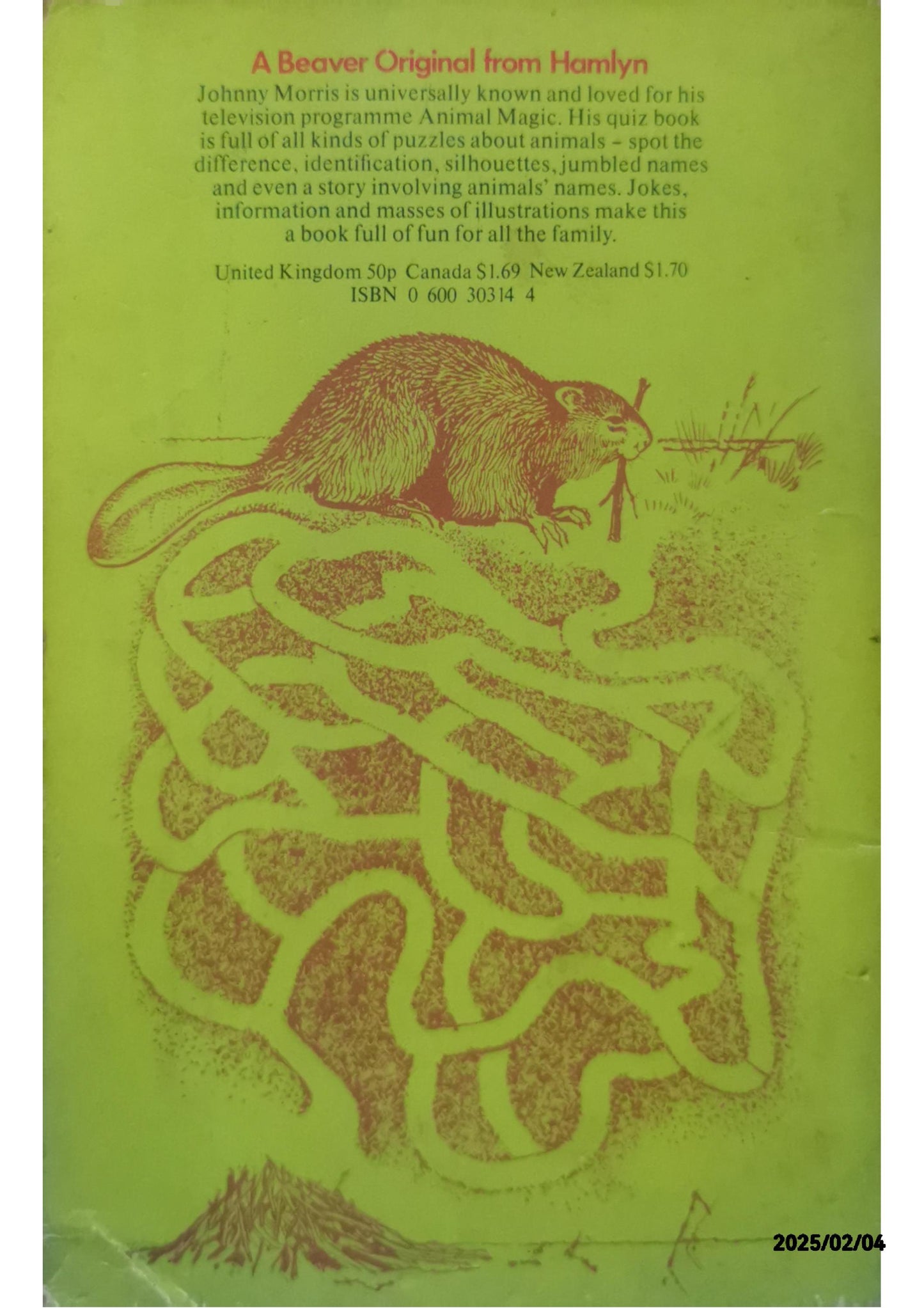 Animal Quiz (Beaver Bks.) Paperback – Import, January 1, 1976 by Johnny Morris (Author)