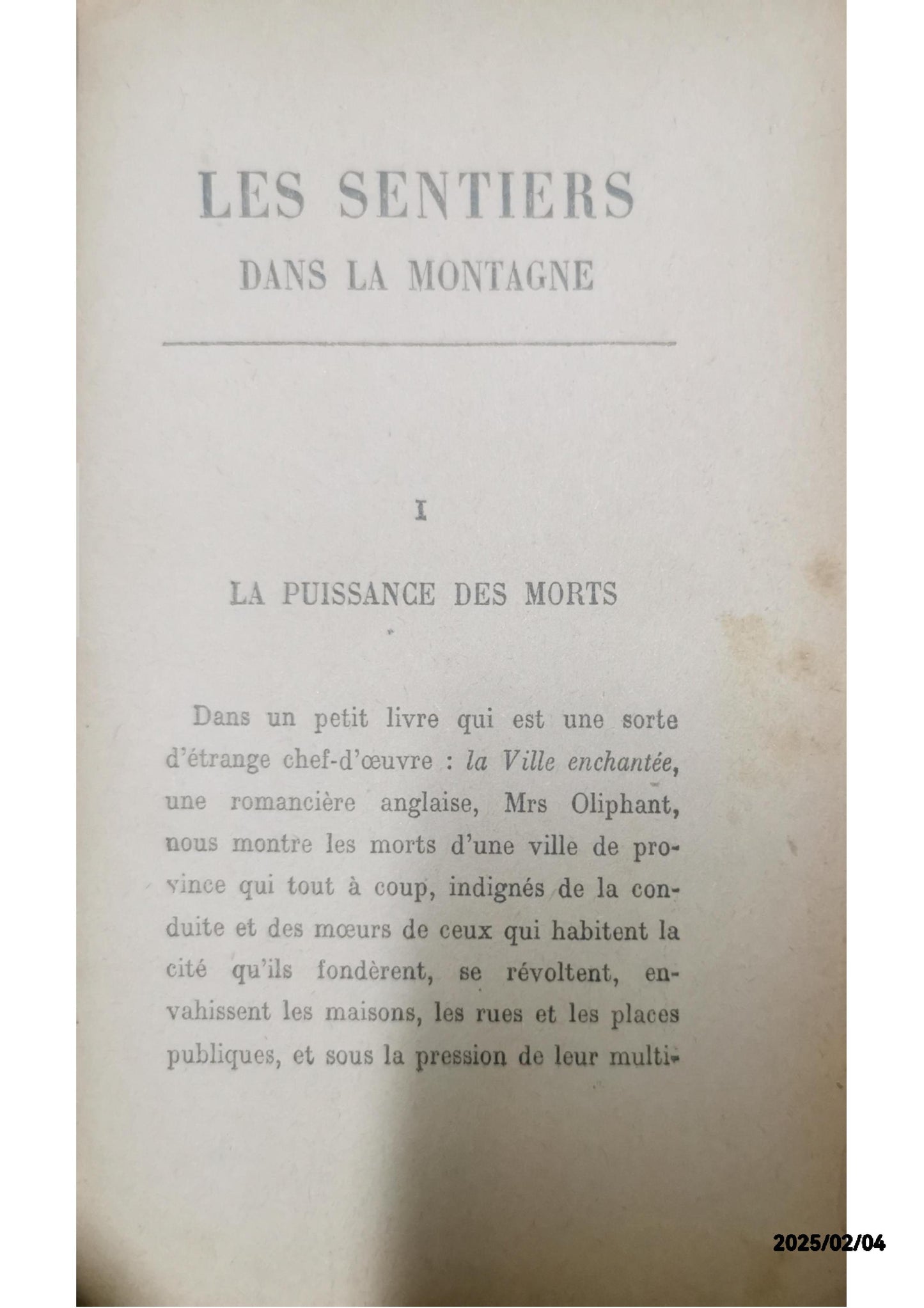 Les sentiers dans la montagne (French Edition) Hardcover –1923 French Edition  by Maurice Maeterlinck (Author)