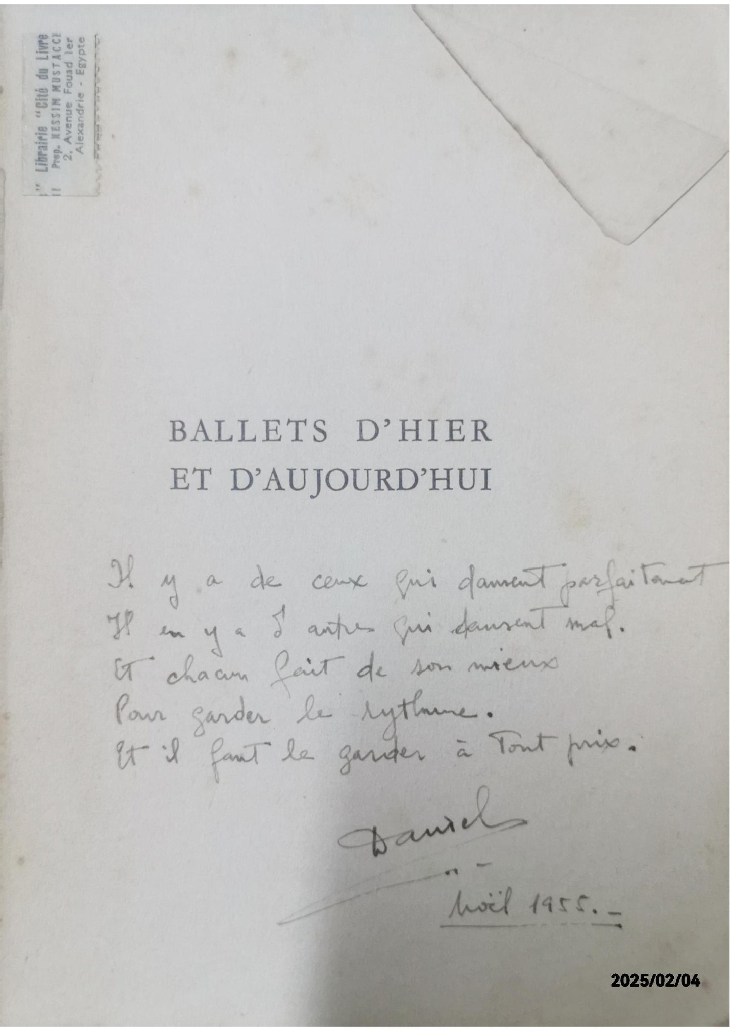 BAIGNERES Claude ‎ ‎BALLETS D'HIER ET D'AUJOURD'HUI .‎