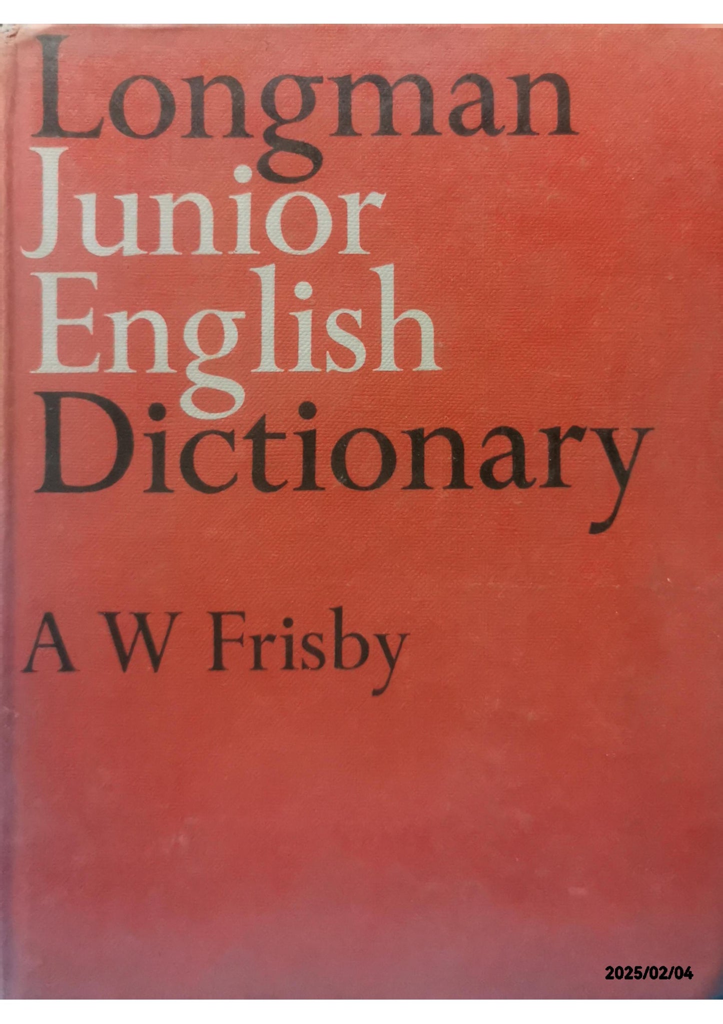 Longman Junior English Dictionary Hardcover – January 1, 1996 by A W Frisby (Author)