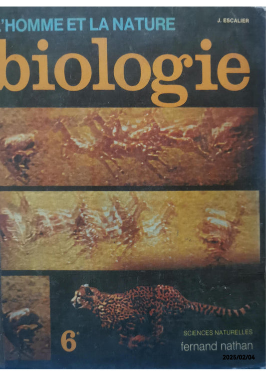 L'homme et la nature biologie - sciences naturelles 6° Cartonné – 1 janvier 1977 Édition en Inconnu