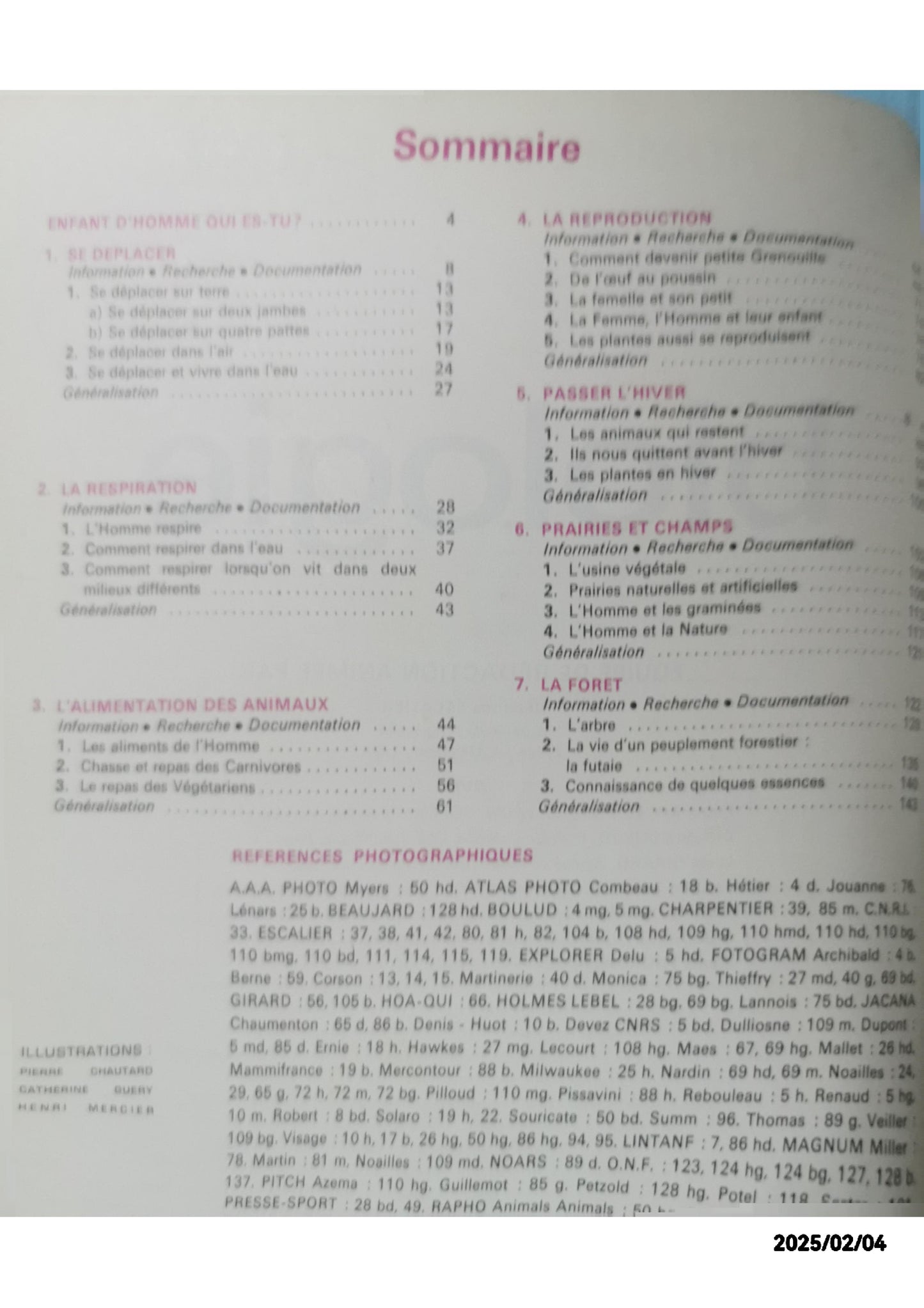 L'homme et la nature biologie - sciences naturelles 6° Cartonné – 1 janvier 1977 Édition en Inconnu