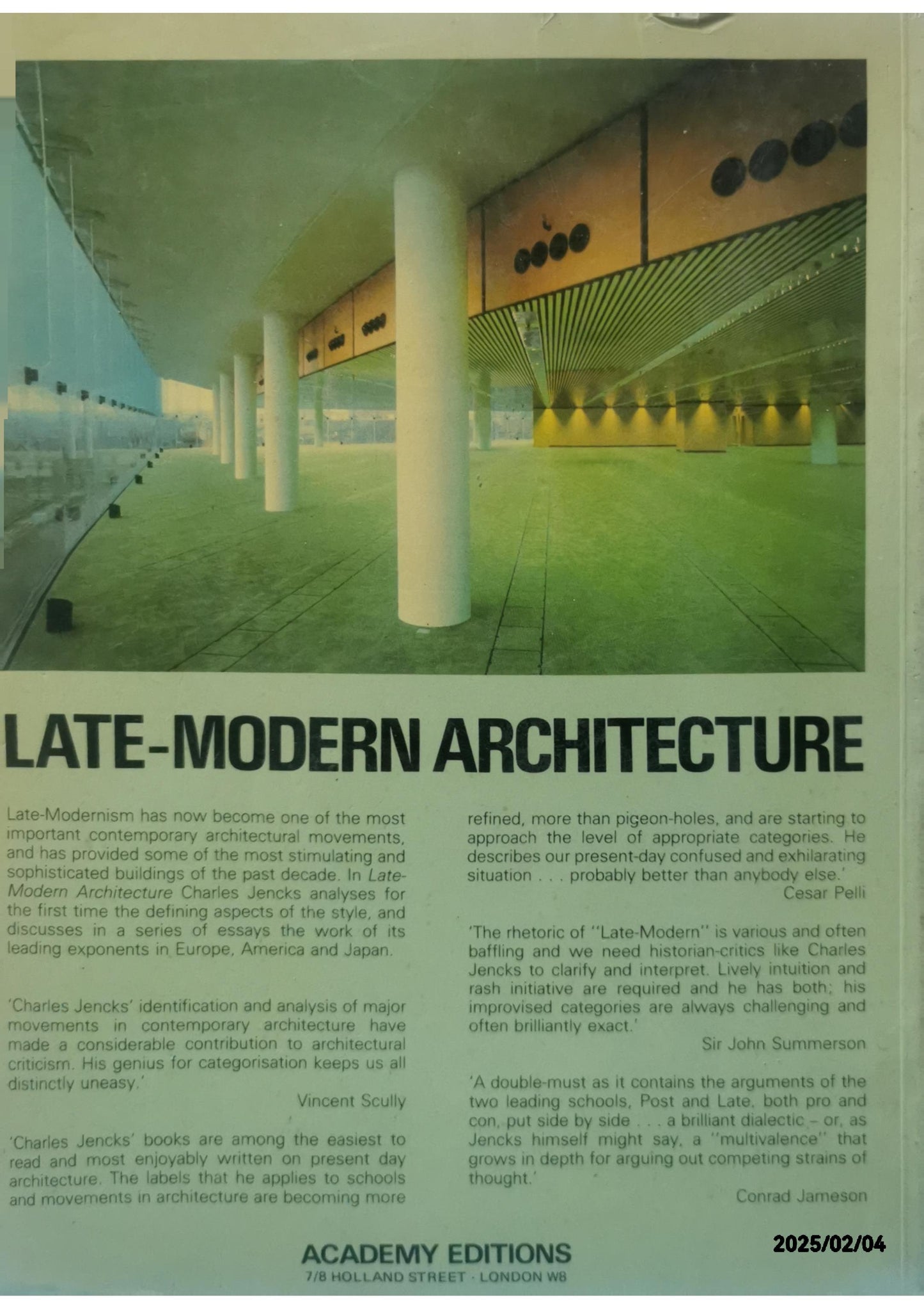 Late-modern Architecture - Softcover Charles Jencks