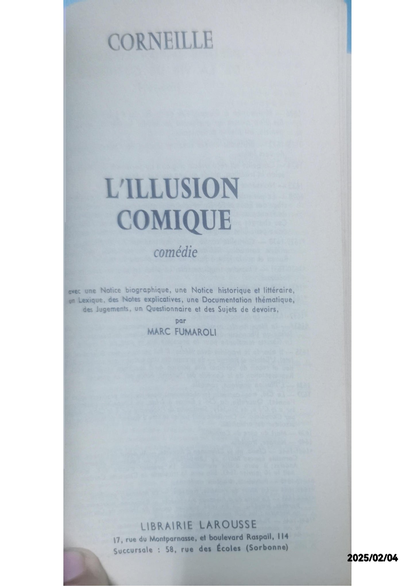 L'Illusion comique Poche – 18 octobre 2000 de Pierre Corneille (Auteur)