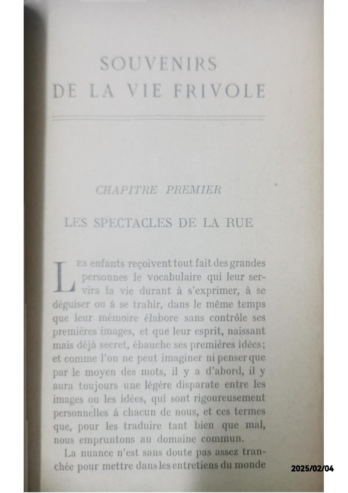 Souvenirs De La Vie Frivole - Les Spectacles De Rue - Le Boulevard - Les Théatres Abel Hermant Published by Hachette, 1933 Used Condition: État Moyen Soft cover