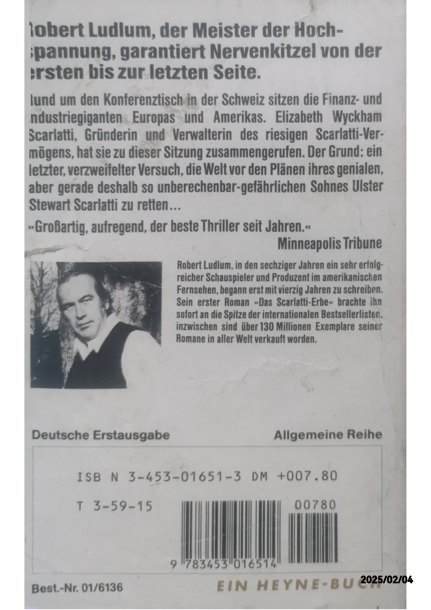 Das Scarlatti-Erbe Paperback – January 1, 2006 German Edition  by Robert Ludlum (Author)