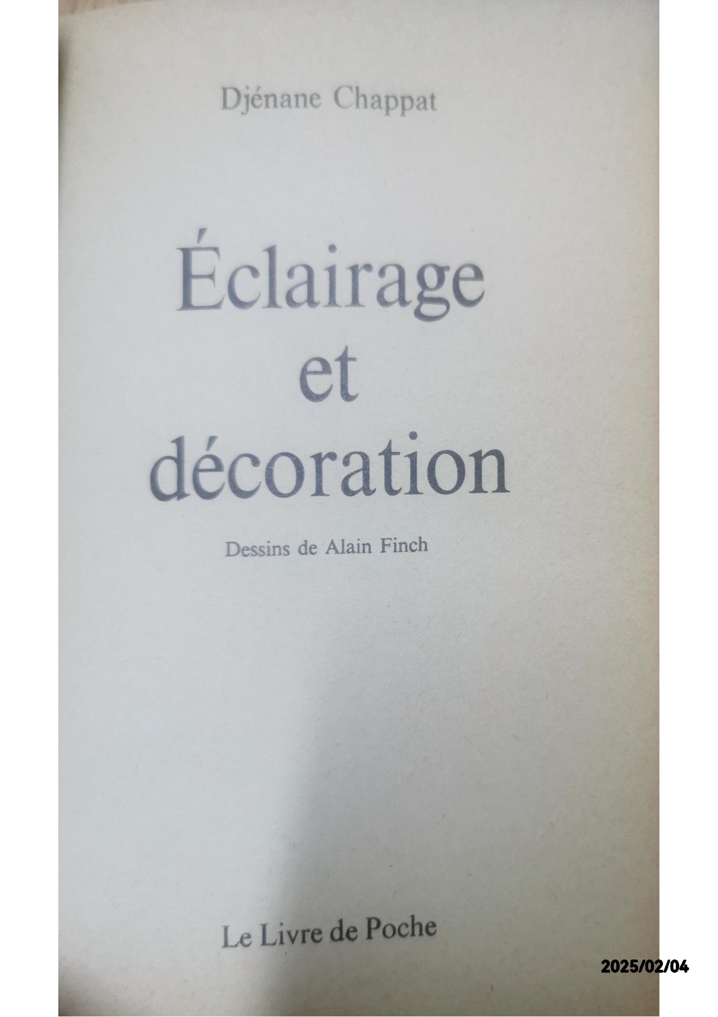 Éclairage et decoration | Chappat D | Bon état