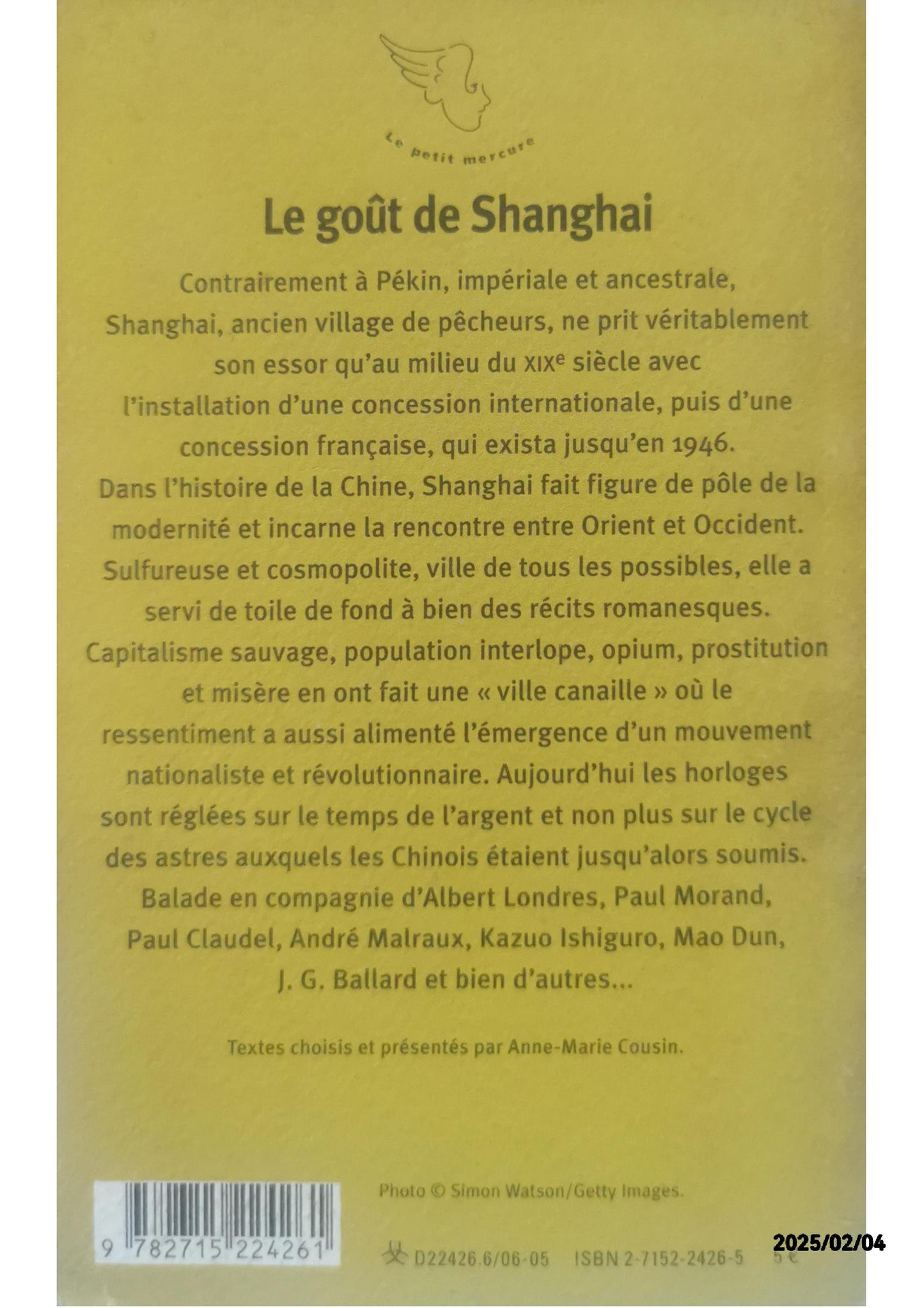 Le gout de shanghai Paperback – 9 June 2005 French Edition