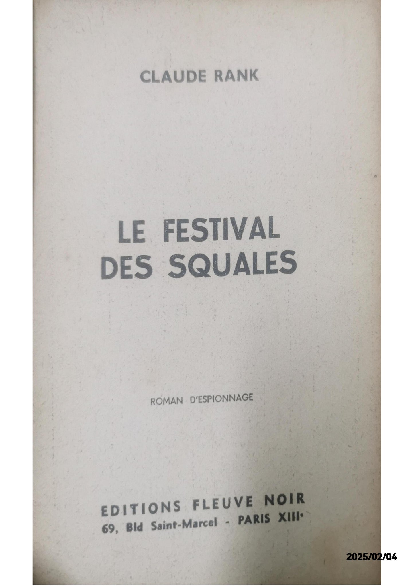 Le festival des squales. Poche