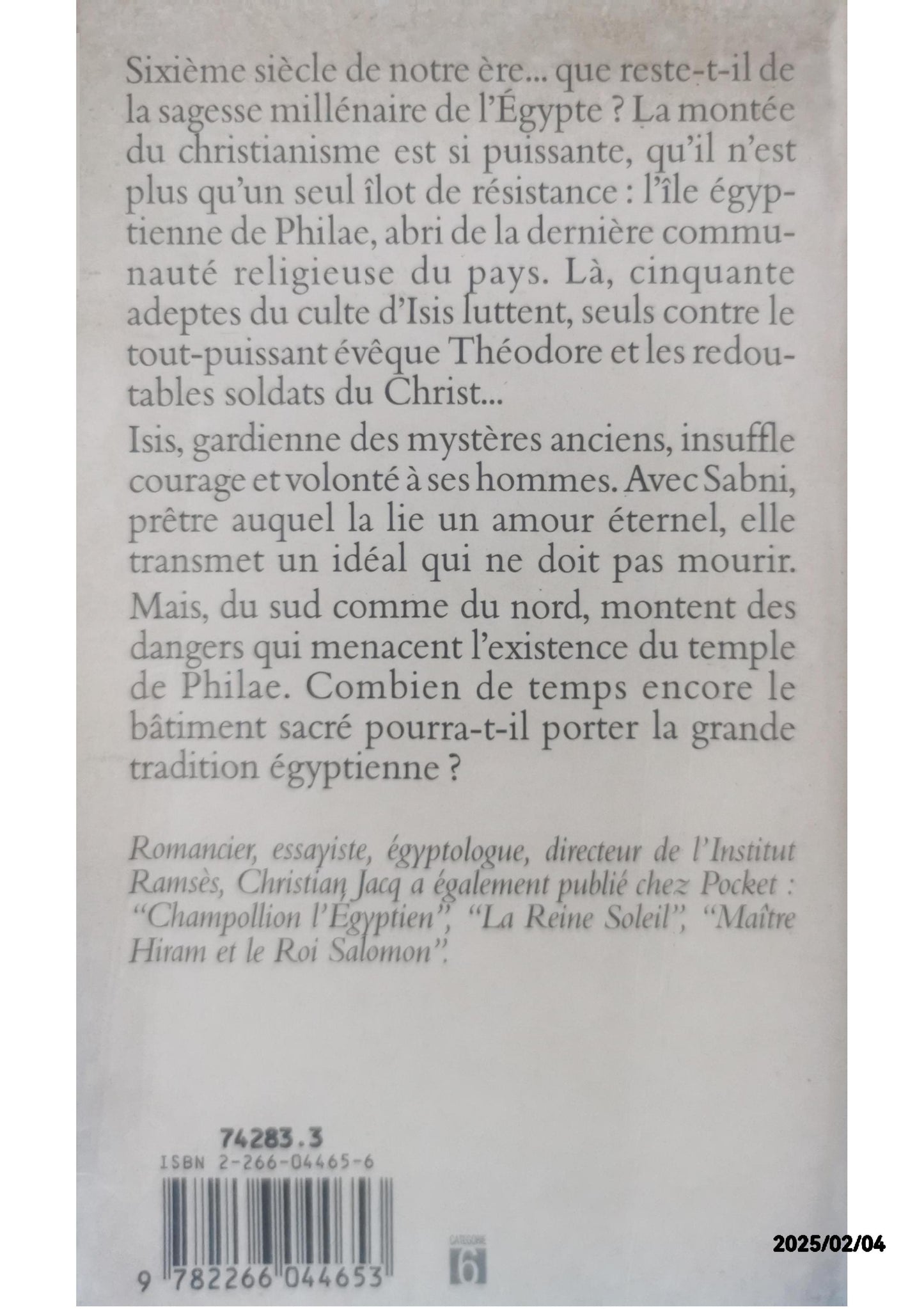 Pour l'amour de Philae - Christian Jacq