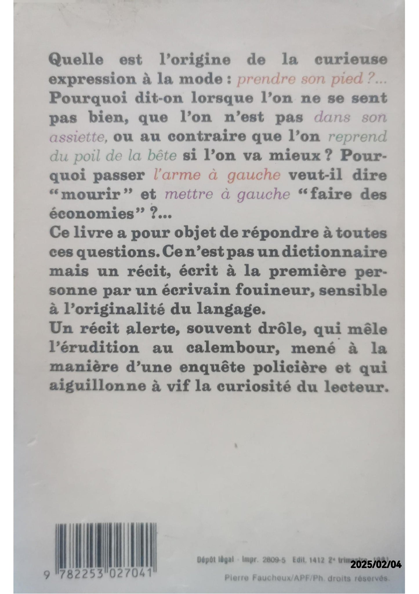 La Puce à l'oreille : Anthologie des expressions populaires avec leur origine Poche – 1 janvier 1990 de Claude Duneton (Auteur)