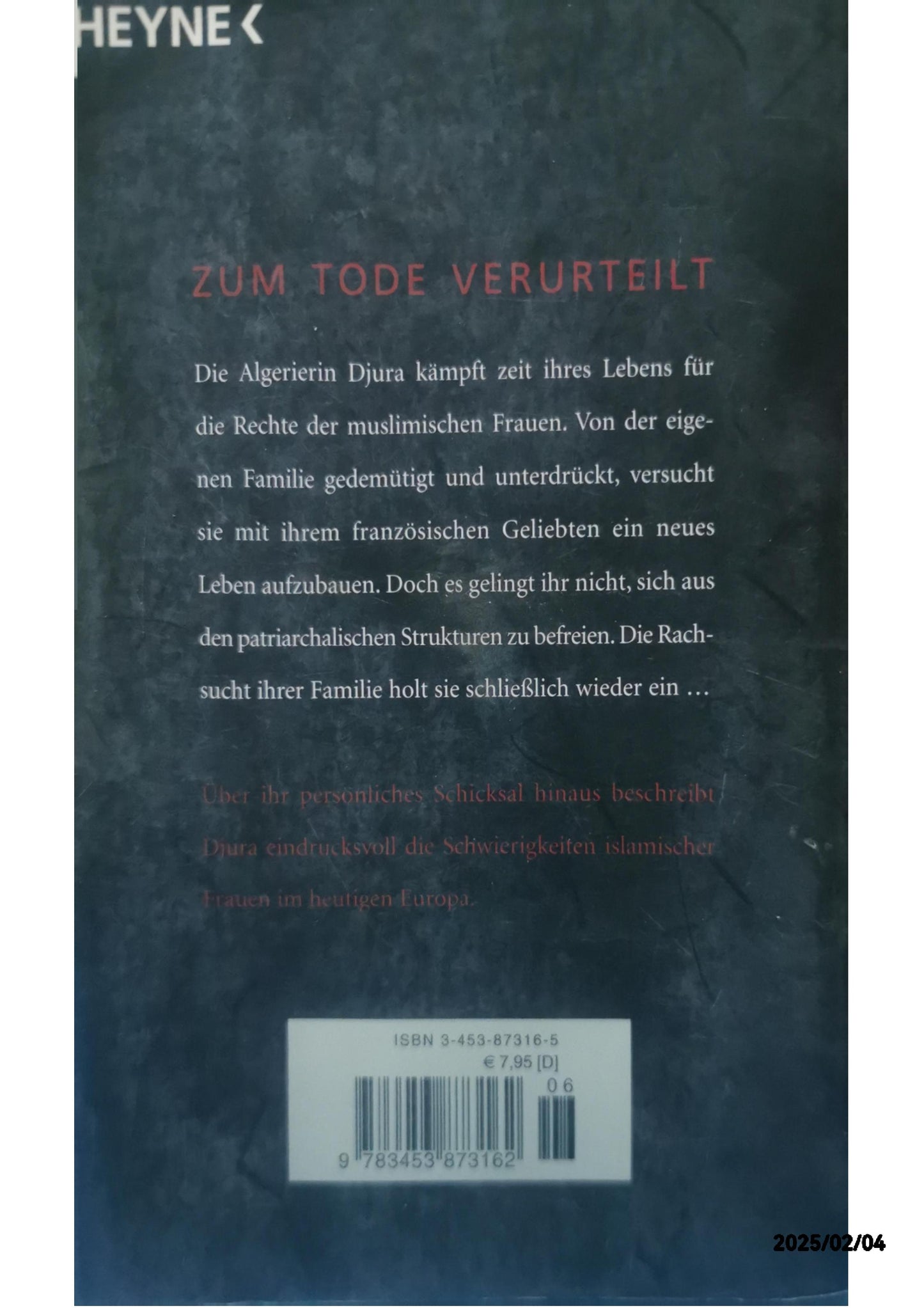 Der Schleier des Schweigens. Von der eigenen Familie zum Tode verurteilt. Paperback – 31 Mar. 2005 by Djura (Autor), Oliver Neumann (Übersetzer)