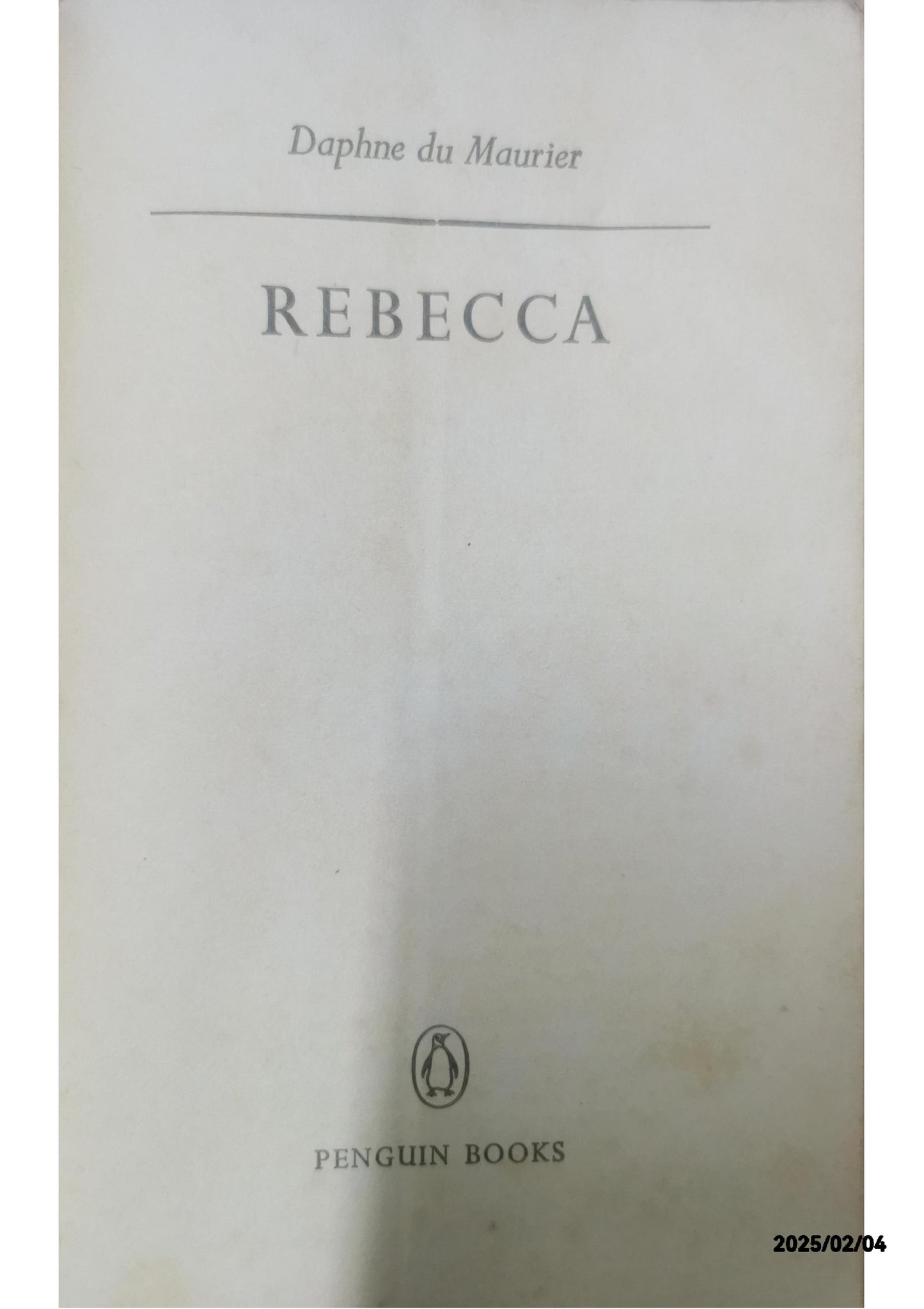 Rebecca T Paperback – Special Edition, November 1, 1997 by Daphne Du Maurier (Author)