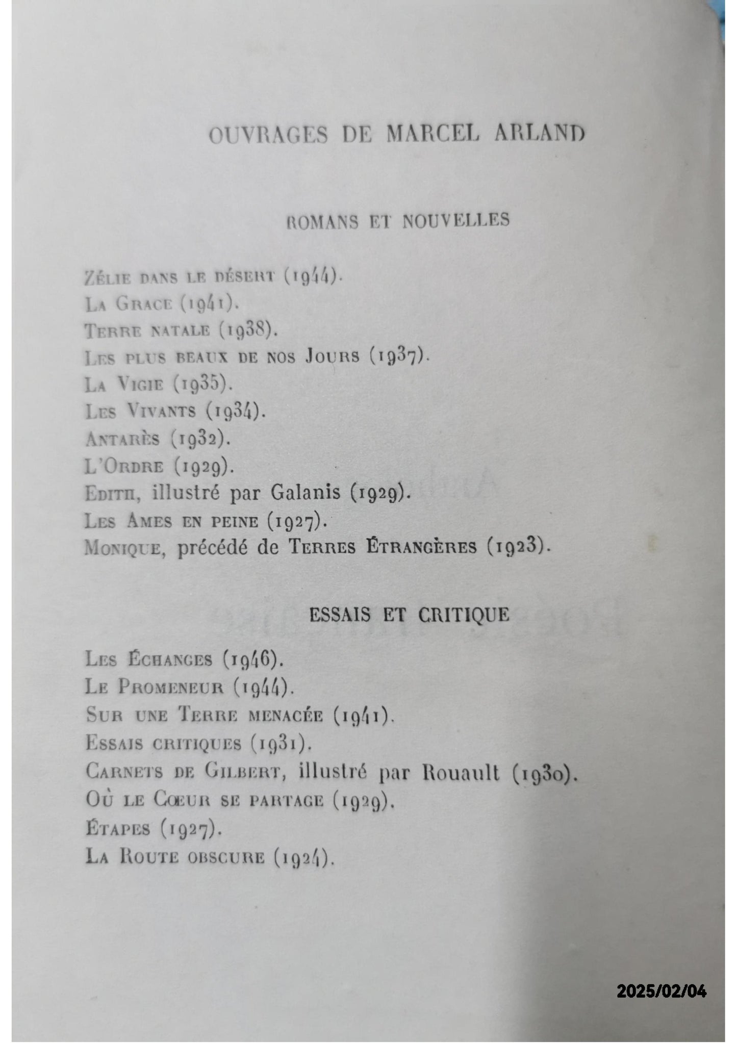 ANTHOLOGIE DE LA POESIE FRANCAISE. Cuir/luxe – 1 janvier 1943 de ARLAND MARCEL. (Auteur)