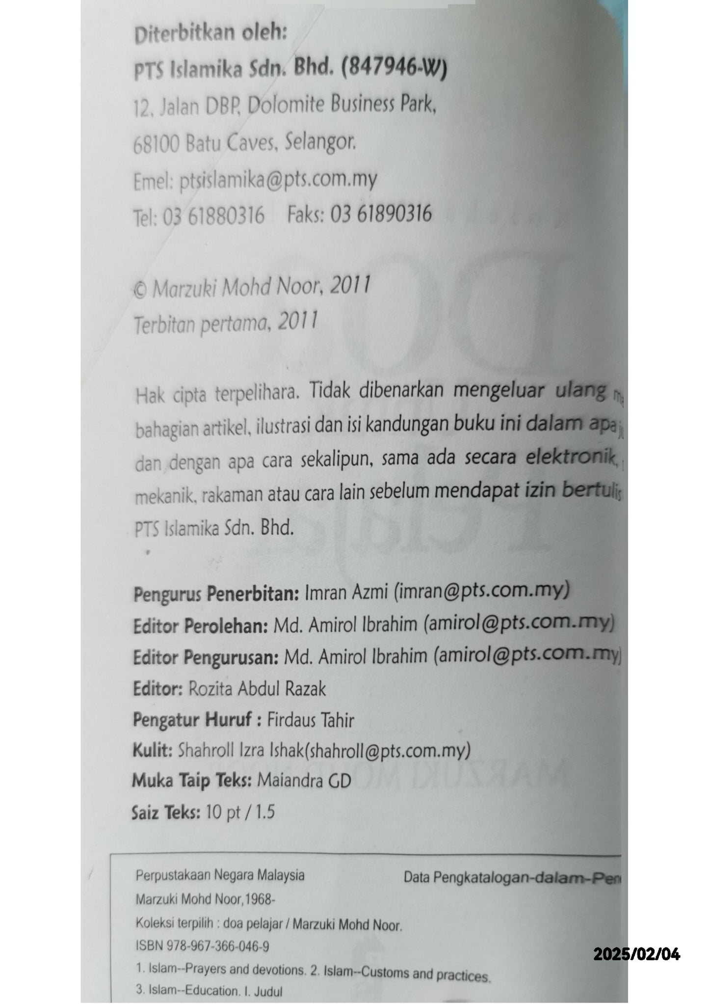 Koleksi Terpilih Doa Pelajar