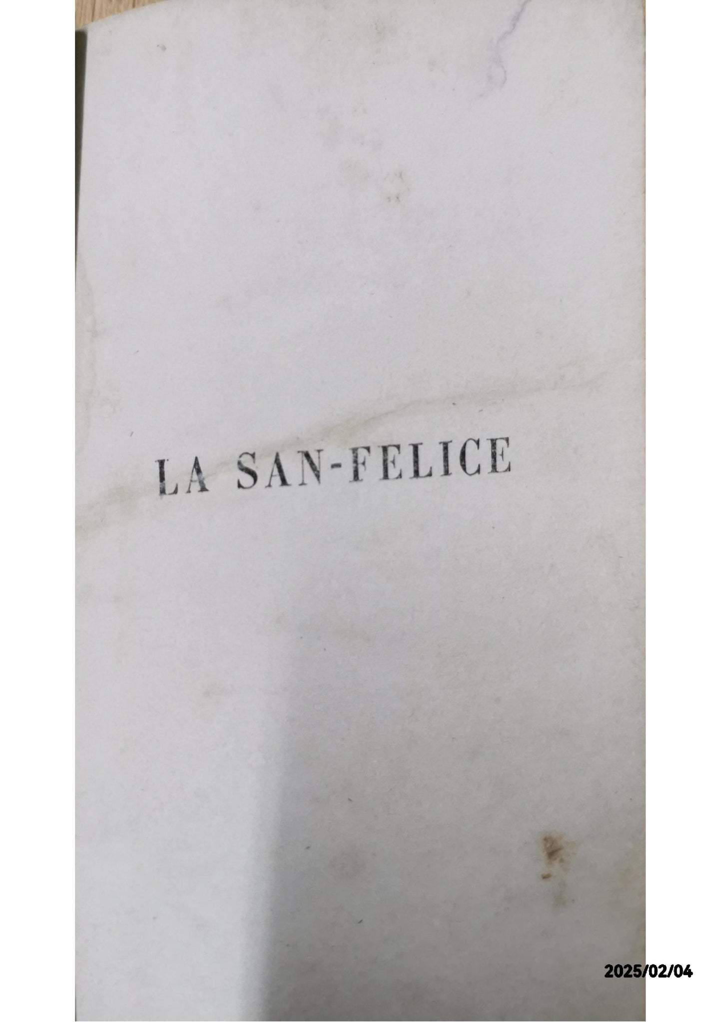 La SanFelice par Alexandre Dumas 1864