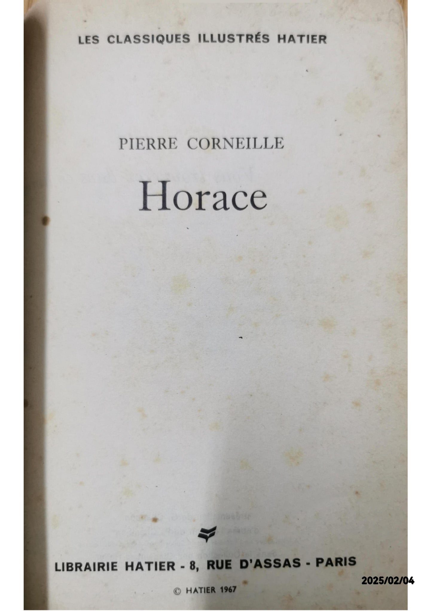 Horace (French Edition) Paperback – October 26, 2015 French Edition  by George Sand (Author)