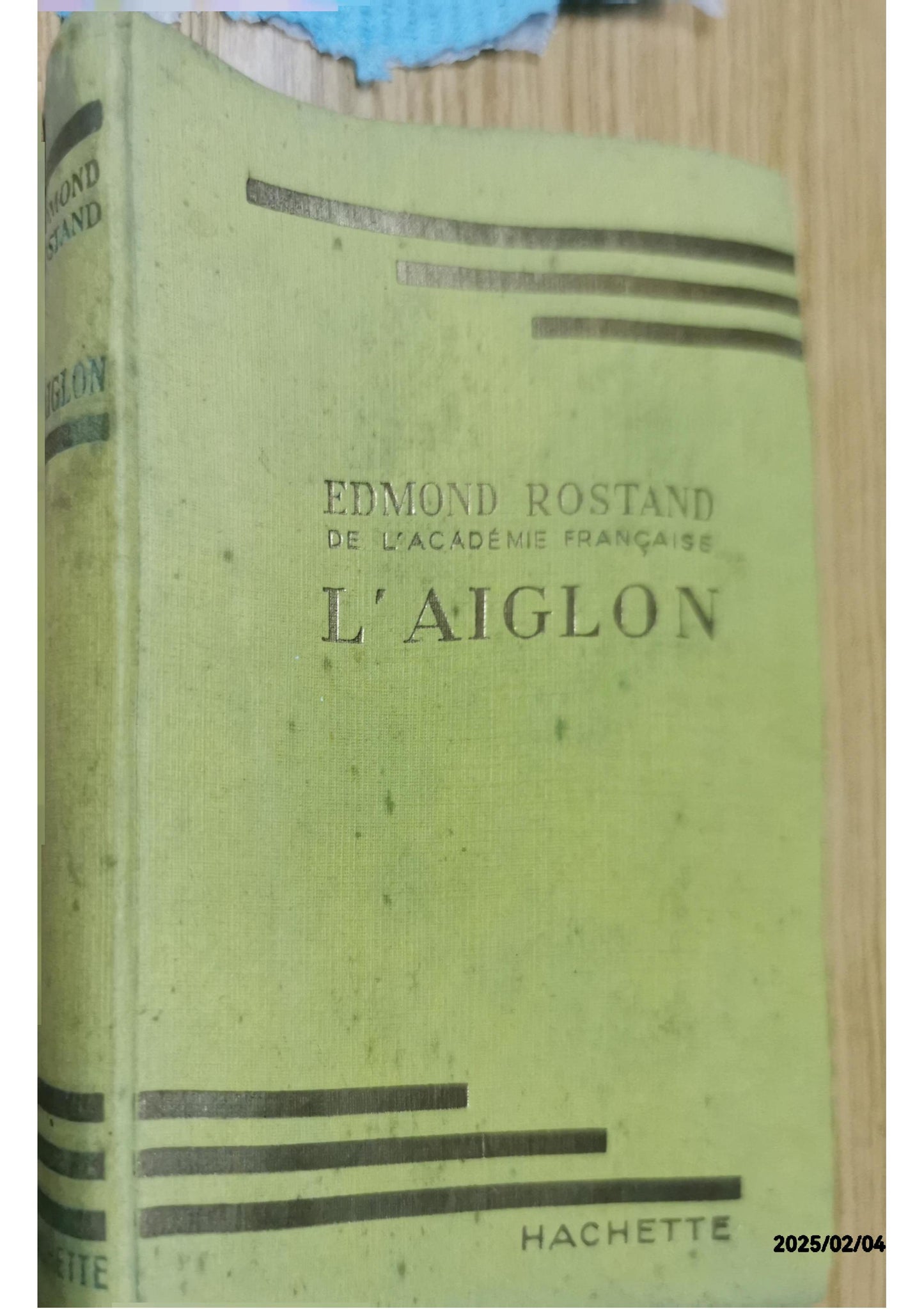 L'Aiglon Hardcover – 1 Jan. 1947 French edition  by Edmond Rostand (Author), Pierre Lissac (Illustrator)