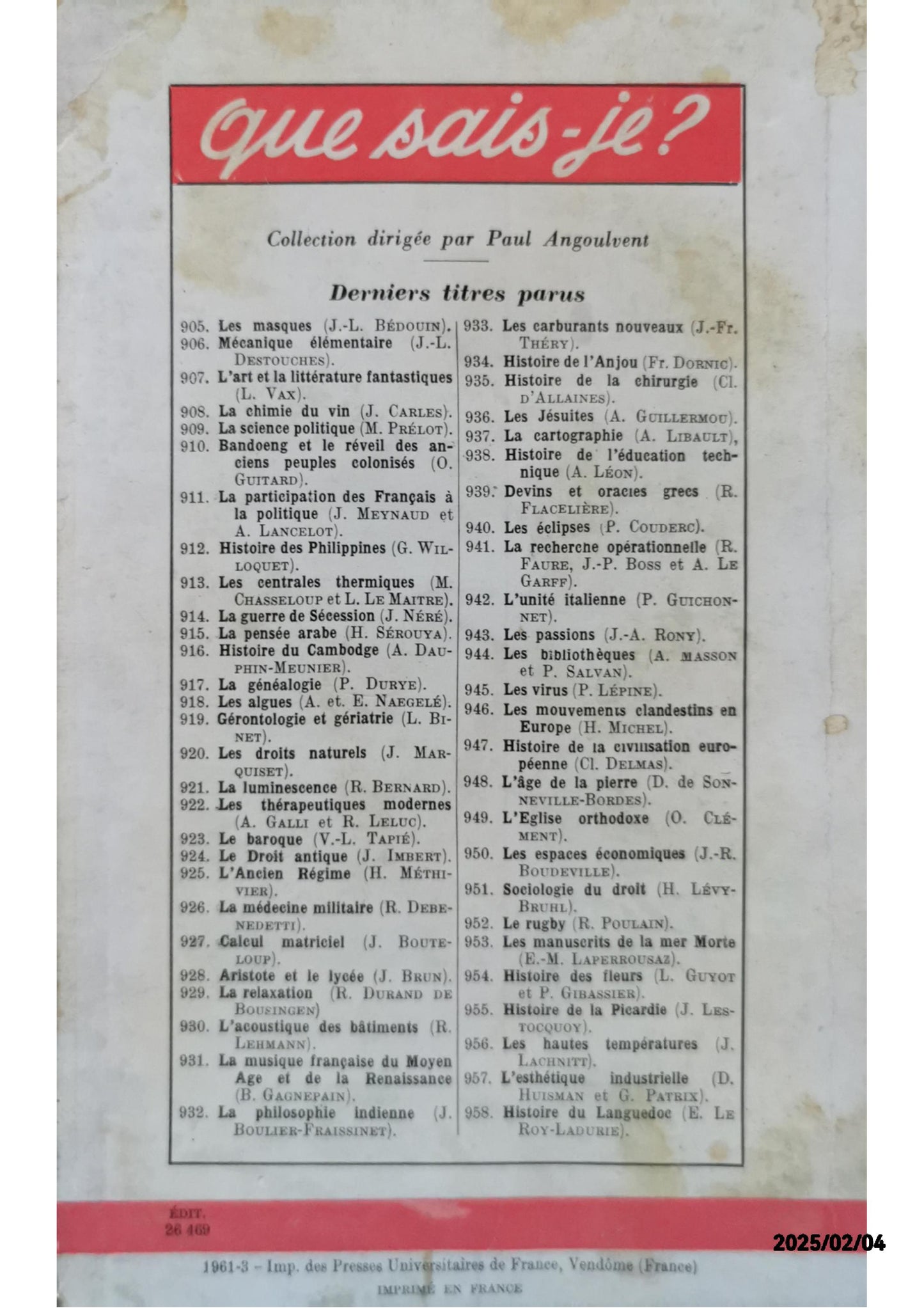 La republique argentine Relié – 1 janvier 1961 de Touchard Jean (Auteur)