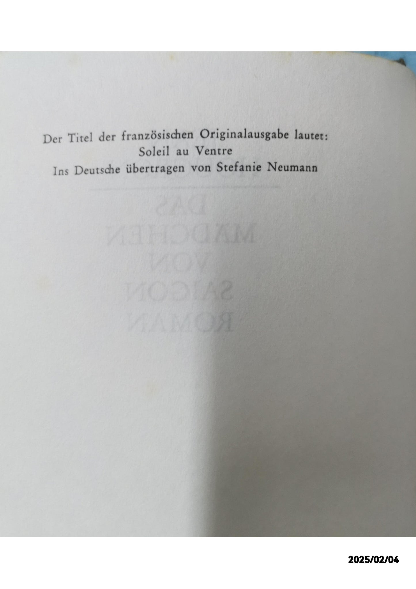 Das Mädchen von Saigon Hardcover – 1 Jan. 1967 by Jean Hougron (Autor), Stefanie Neumann (Übersetzer)