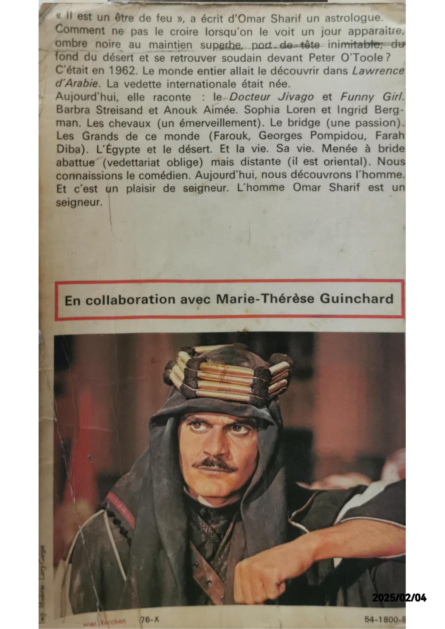 L'éternel masculin (French Edition) Paperback – January 1, 1976 French Edition  by Omar Sharif (Author)