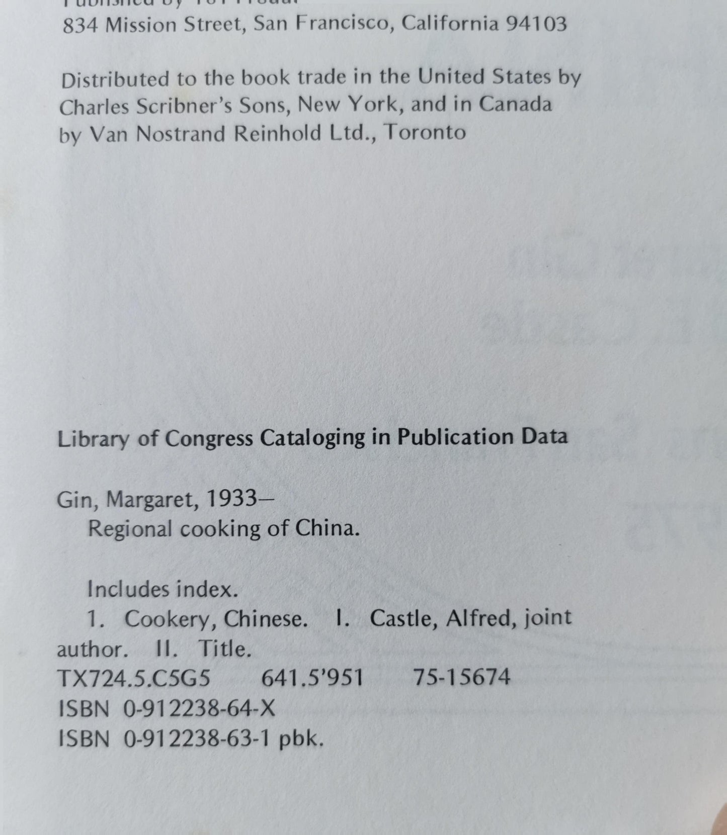 Regional Cooking of China by Margaret Gin (1984-09-03) Mass Market Paperback by Margaret Gin (Author)