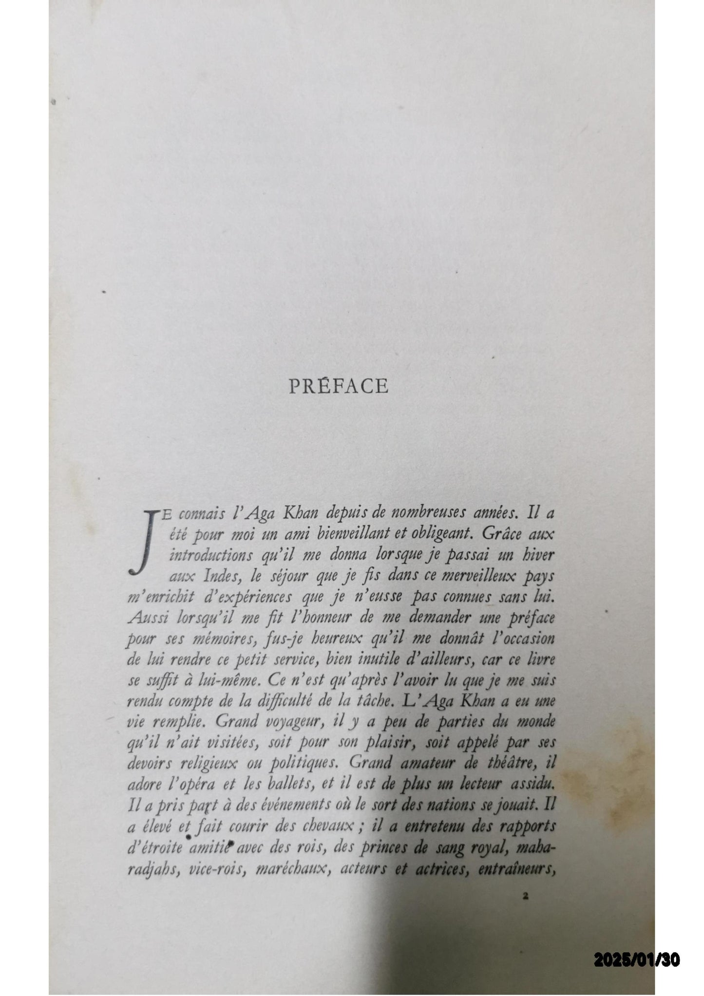 MEMOIRES - KHAN AGA Published by ALBIN MICHEL, 1955 Used Couverture rigide