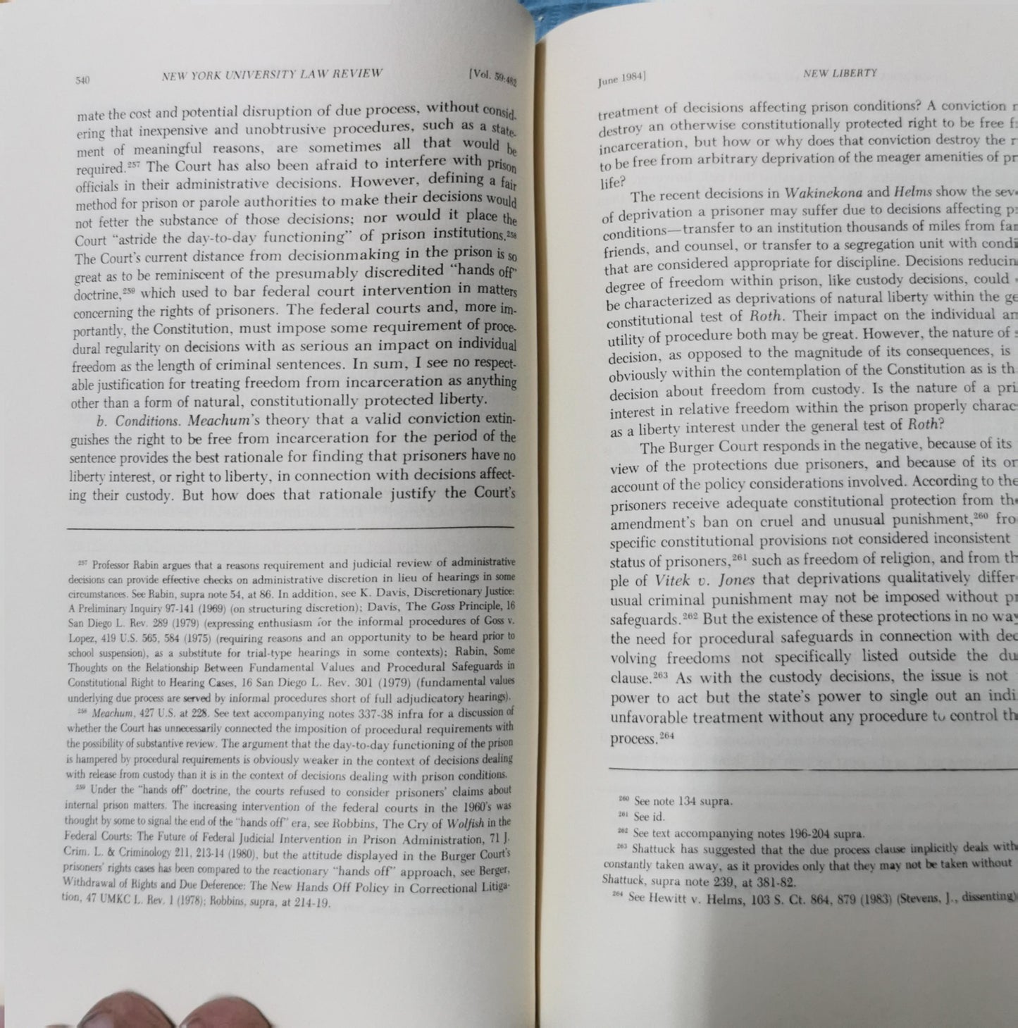 NEW YORK UNIVERSITY LAW REVIEW Volume 59Issue 3June 1984 Publisher: New York University School of Law