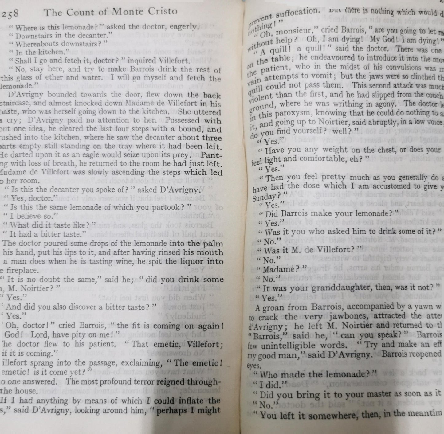 The Count of Monte Cristo Vol. 2 Alexandre Dumas Published by J. M. Dent & Sons Ltd, 1930 Used Hardcover