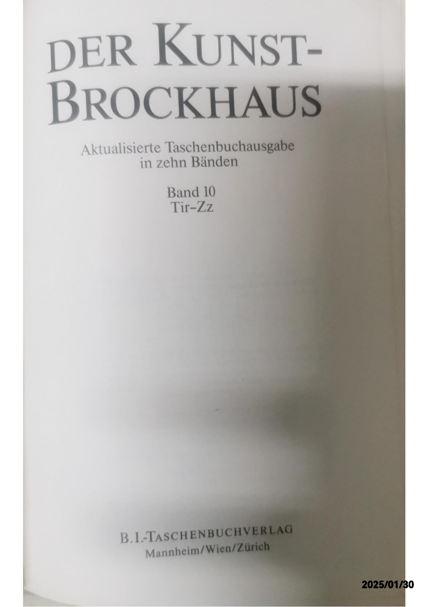 Der Kunst-Brockhaus Perfect Paperback only 9 volumes