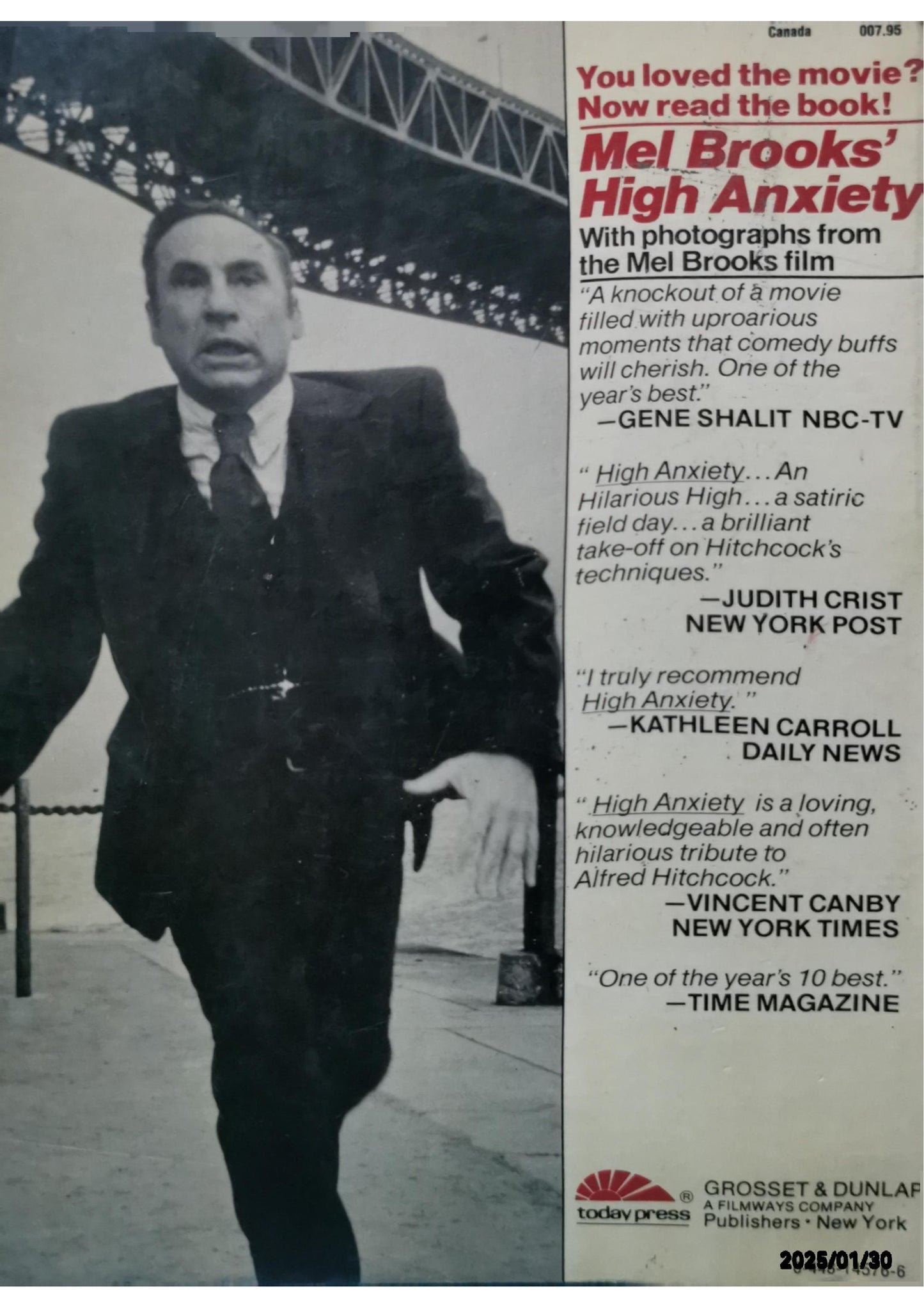 High anxiety Hardcover – January 1, 1978 by Robert H Pilpel (Author), Mel Brooks (Author), Barry Levinson (Author)