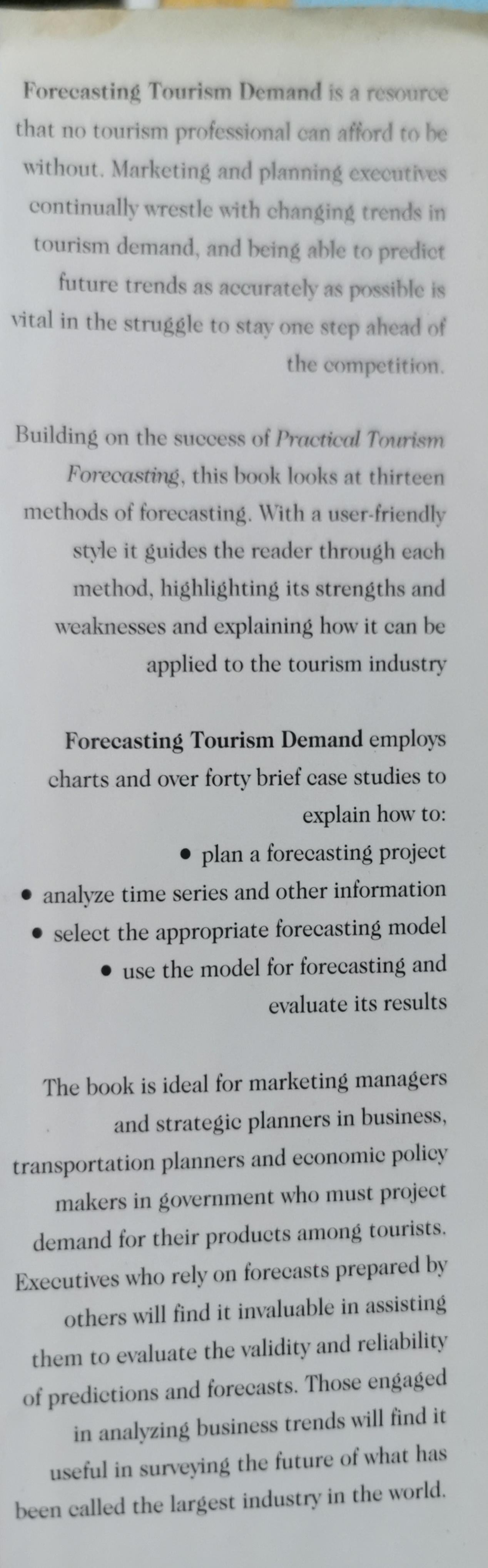 Forecasting Tourism Demand 1st Edition by Douglas Frechtling (Author)