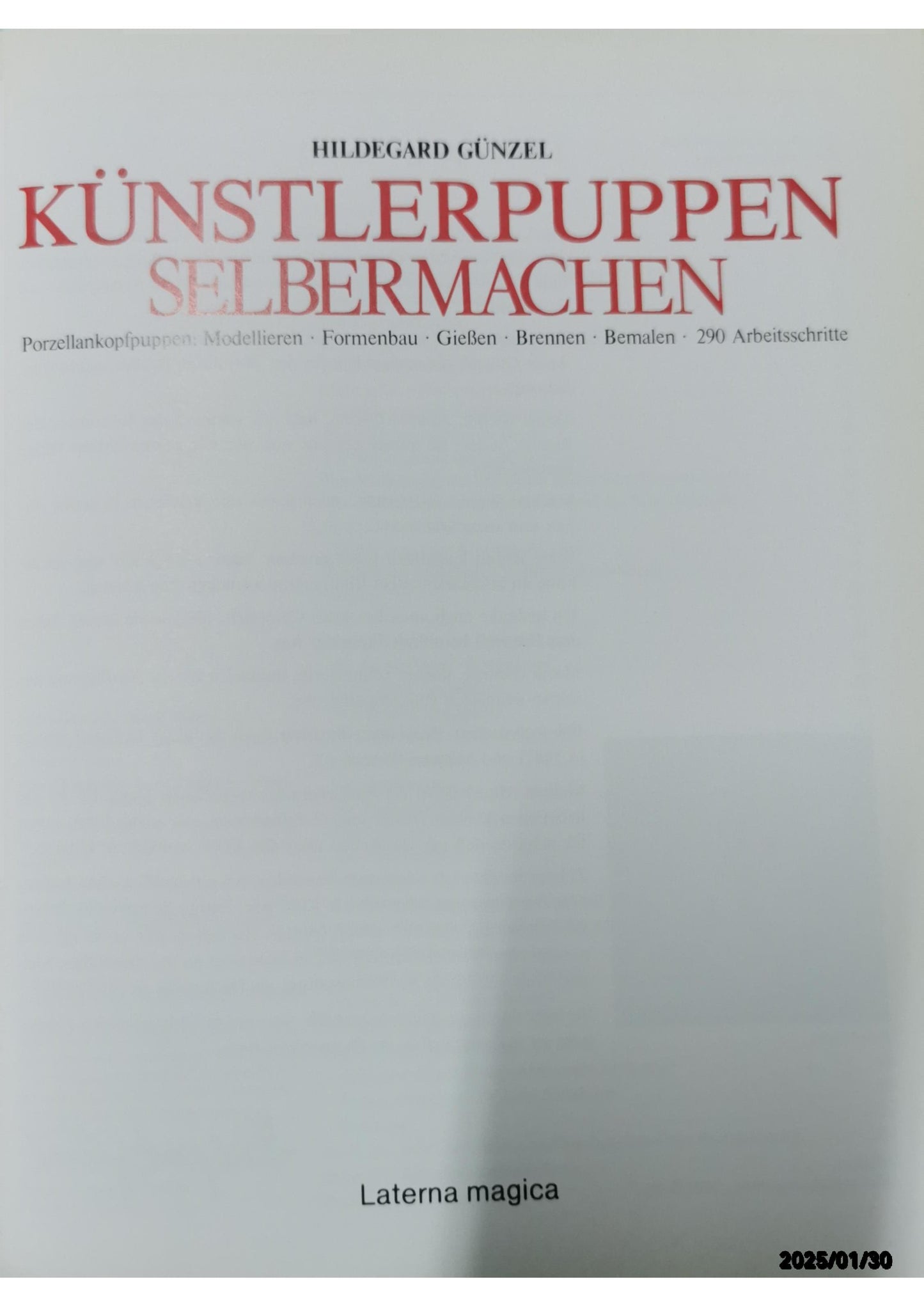 Künstlerpuppen selbermachen Hardcover German Edition  by Hildegard Günzel (Author)