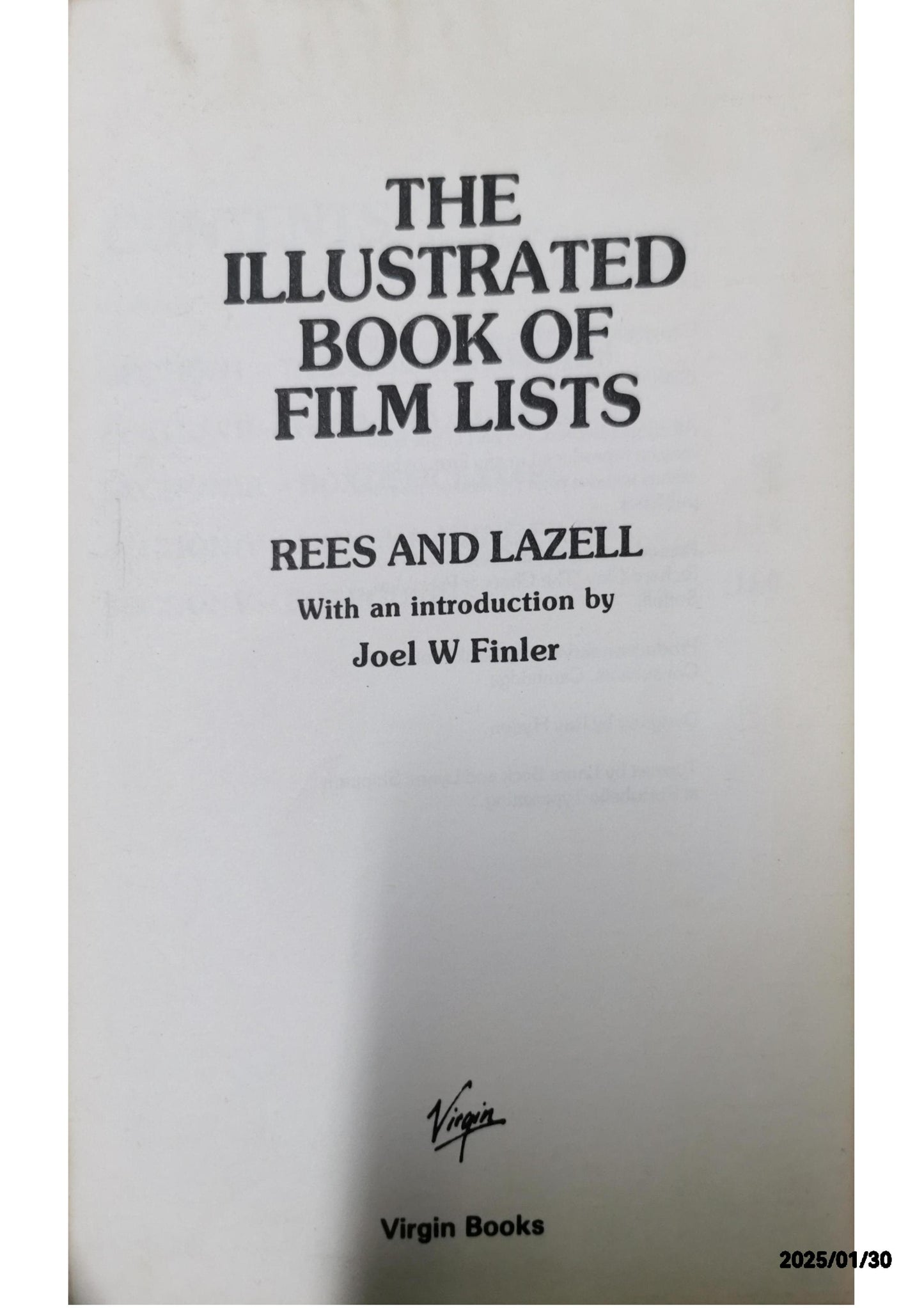 Illustrated Book of Film Lists Paperback – Import, September 16, 1982 by Dafydd Rees (Author), Barry Lazell (Author)