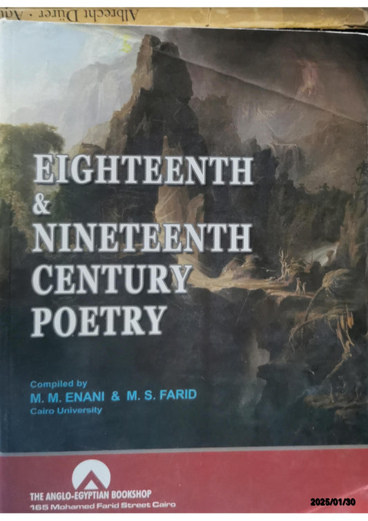 Eighteenth & Nineteenth Century Poetry -ANGLO Author Enani | Publisher The Anglo-egyptian Bookshop