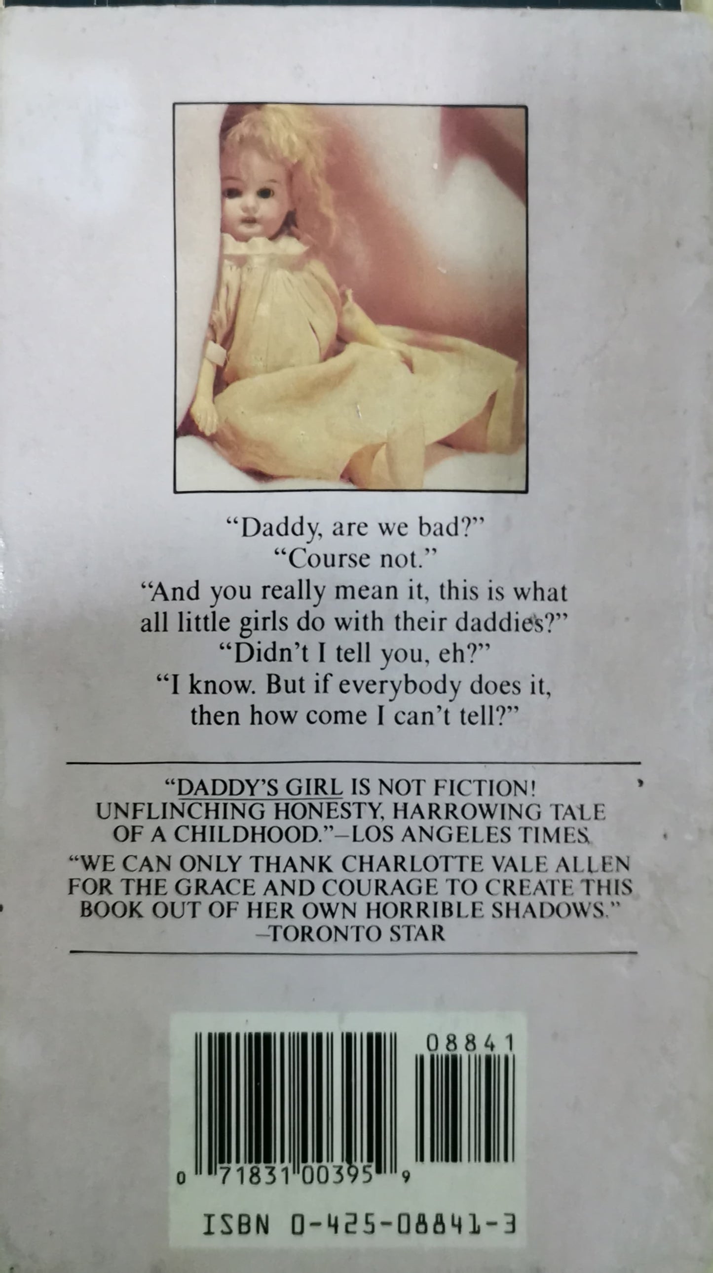 Daddy's Girl Book by Charlotte Vale-Allen