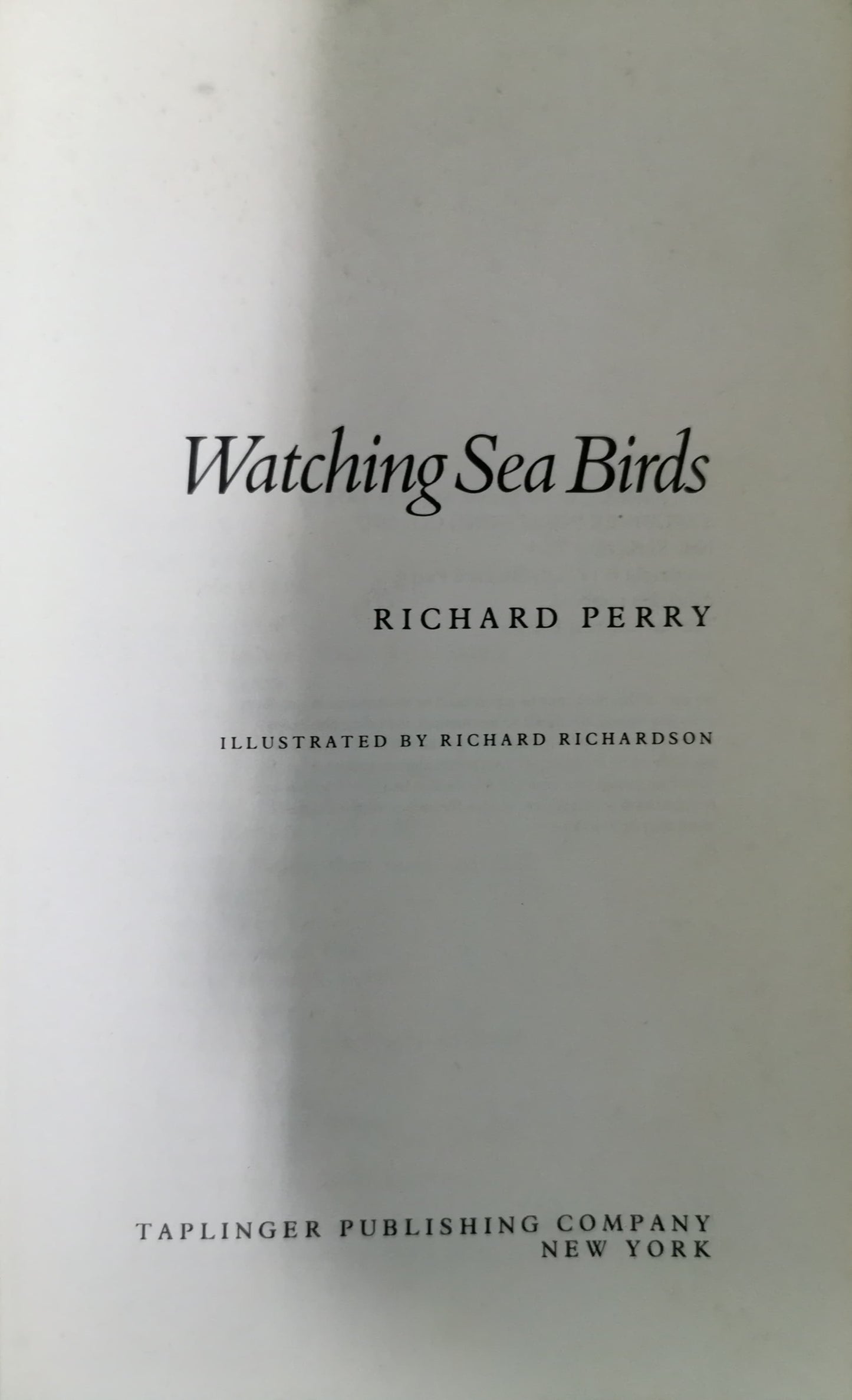 Watching sea birds Hardcover – January 1, 1975 by Richard Perry (Author)