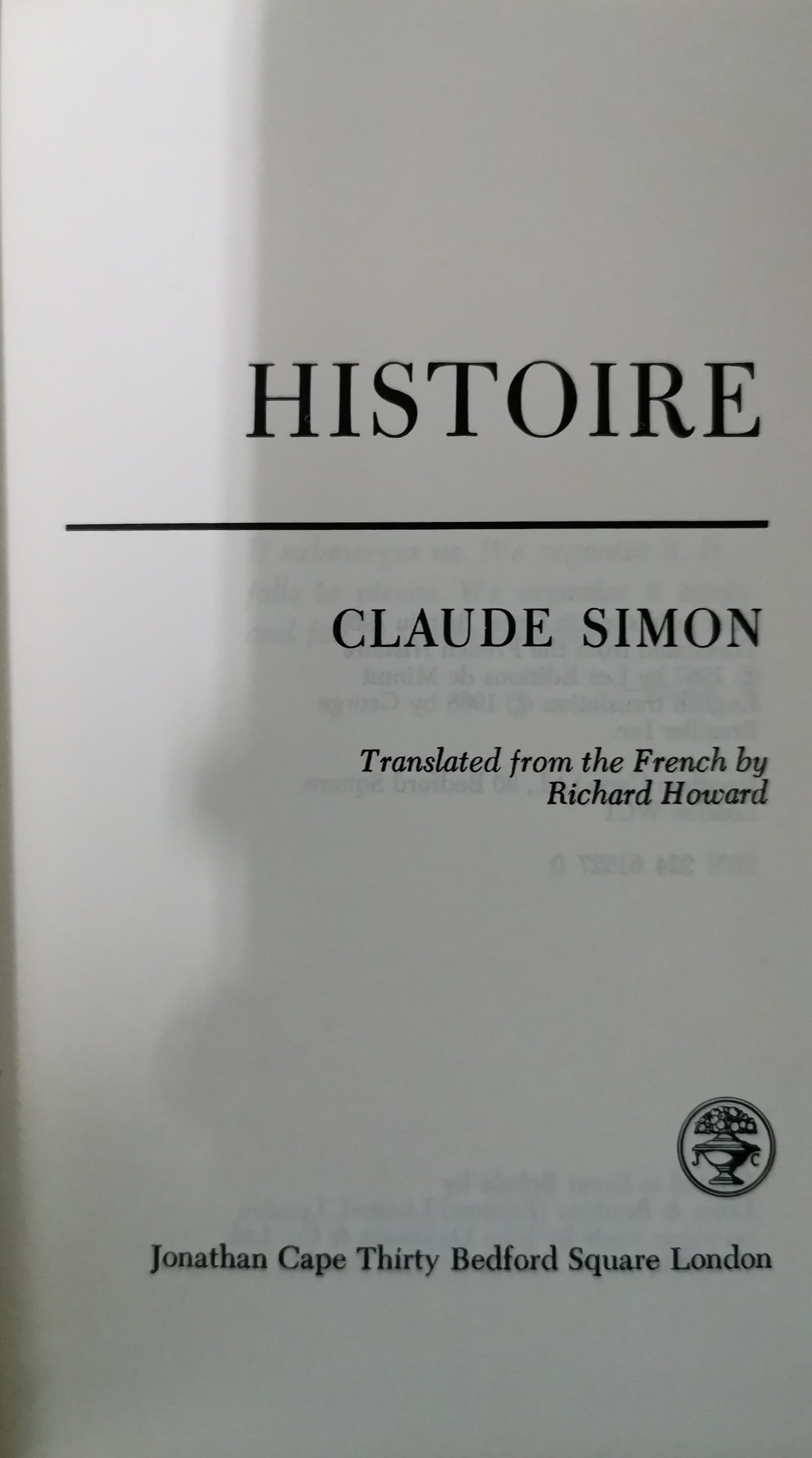 Histoire Hardcover – January 1, 1968 by Claude Simon (Author)