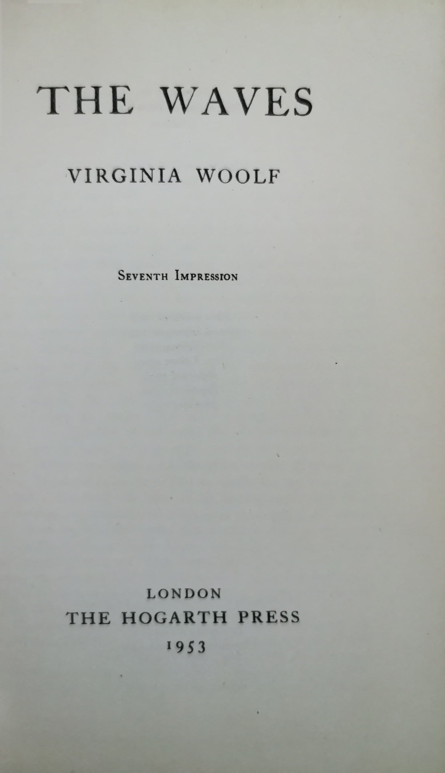 The Waves (Hardback) Hardcover –  by Virginia Woolf (Author)